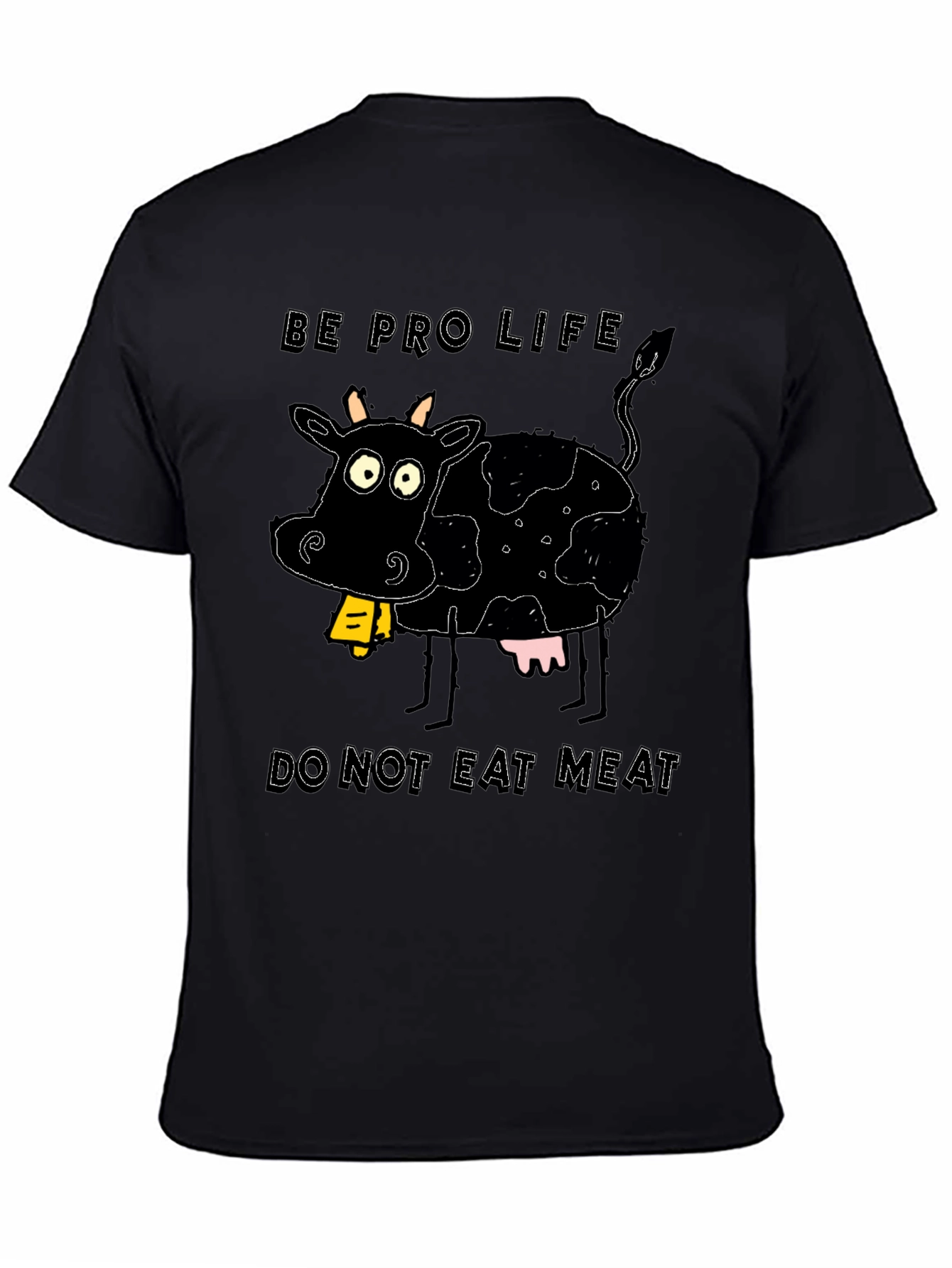 Pro-Life Cow Graphic Tee - Vegetarian Advocate