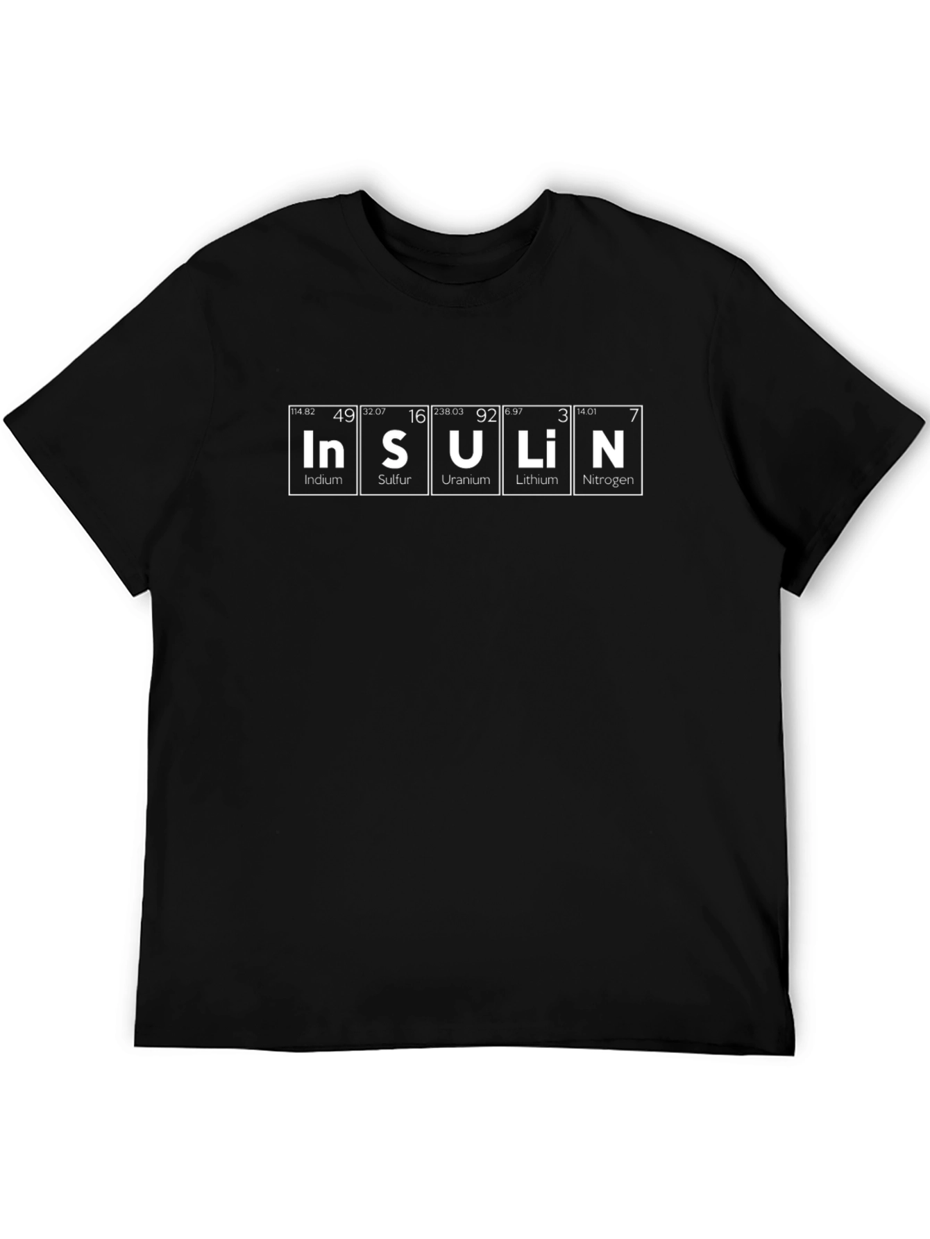 Periodic Table Insulin T-Shirt - Funny Science Tee