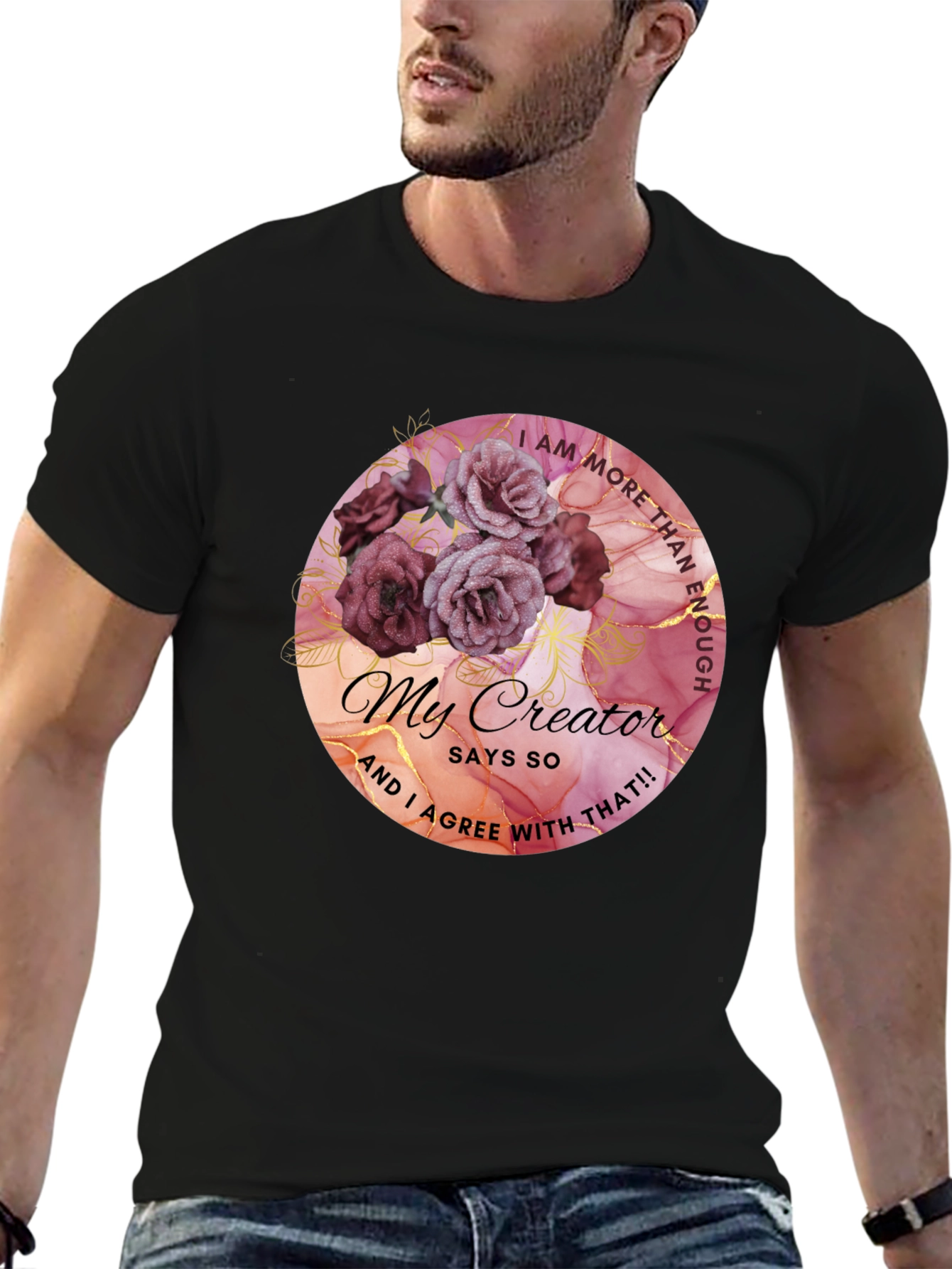 Inspirational My Creator Floral Graphic Tee