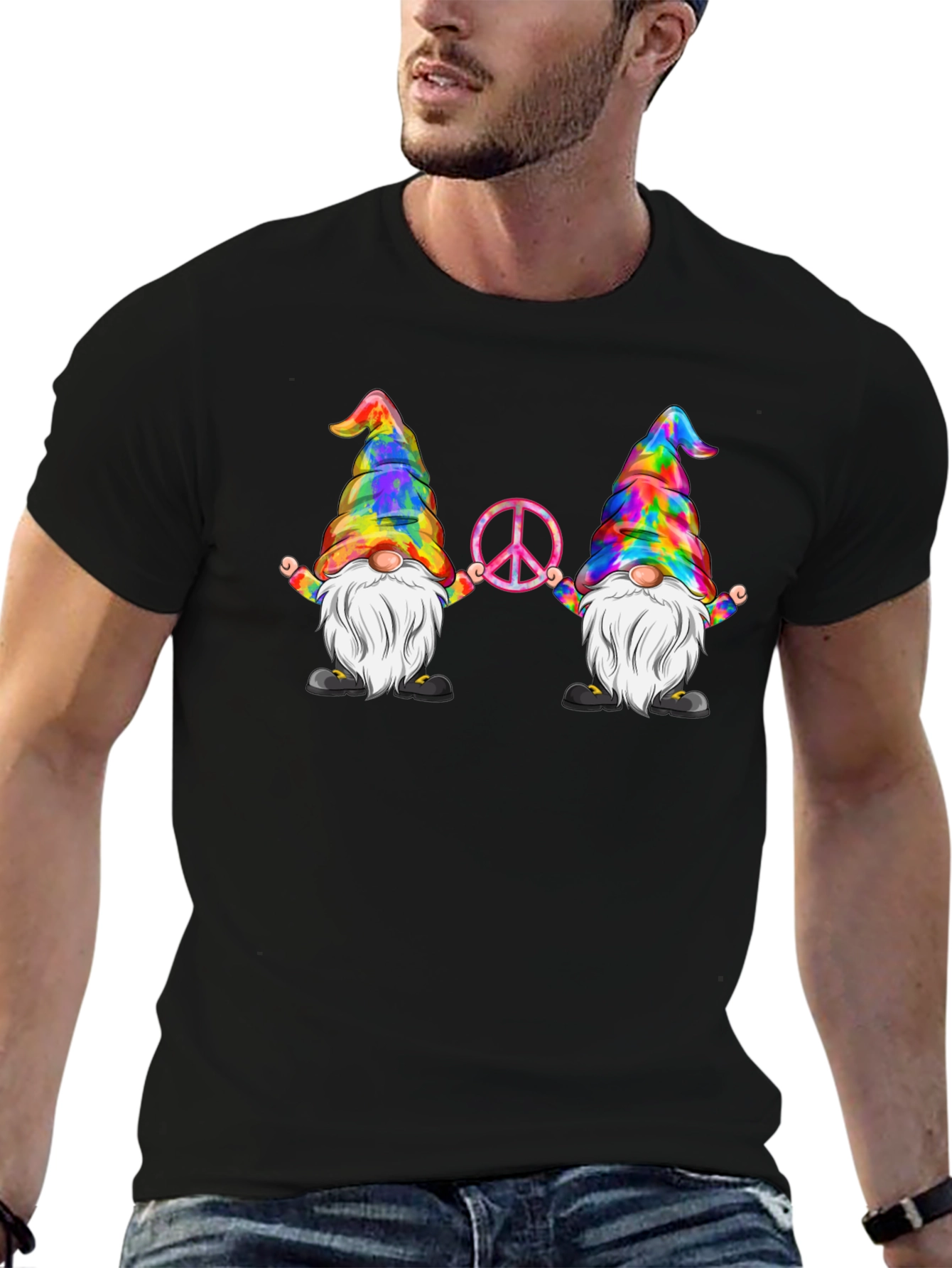 Hippie Gnome Peace T-Shirt