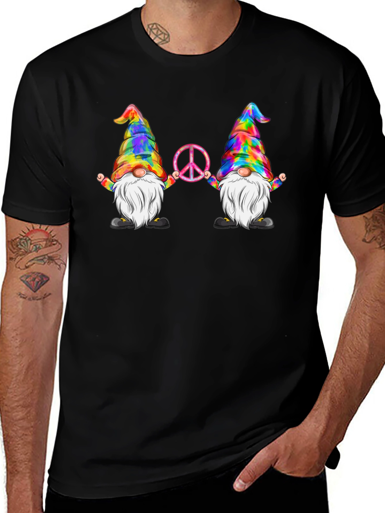 Hippie Gnome Peace T-Shirt