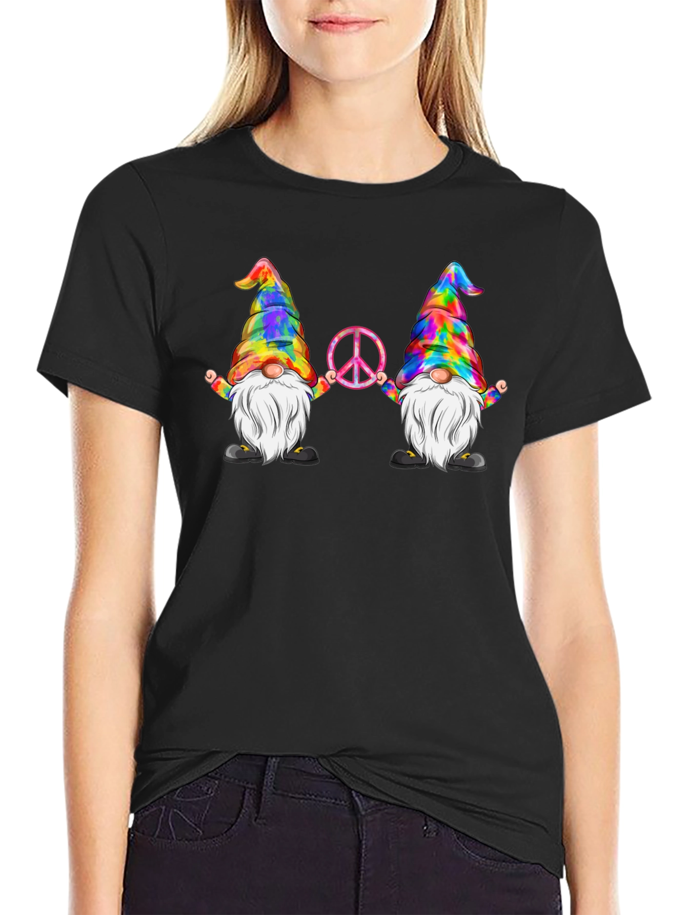 Hippie Gnome Peace T-Shirt