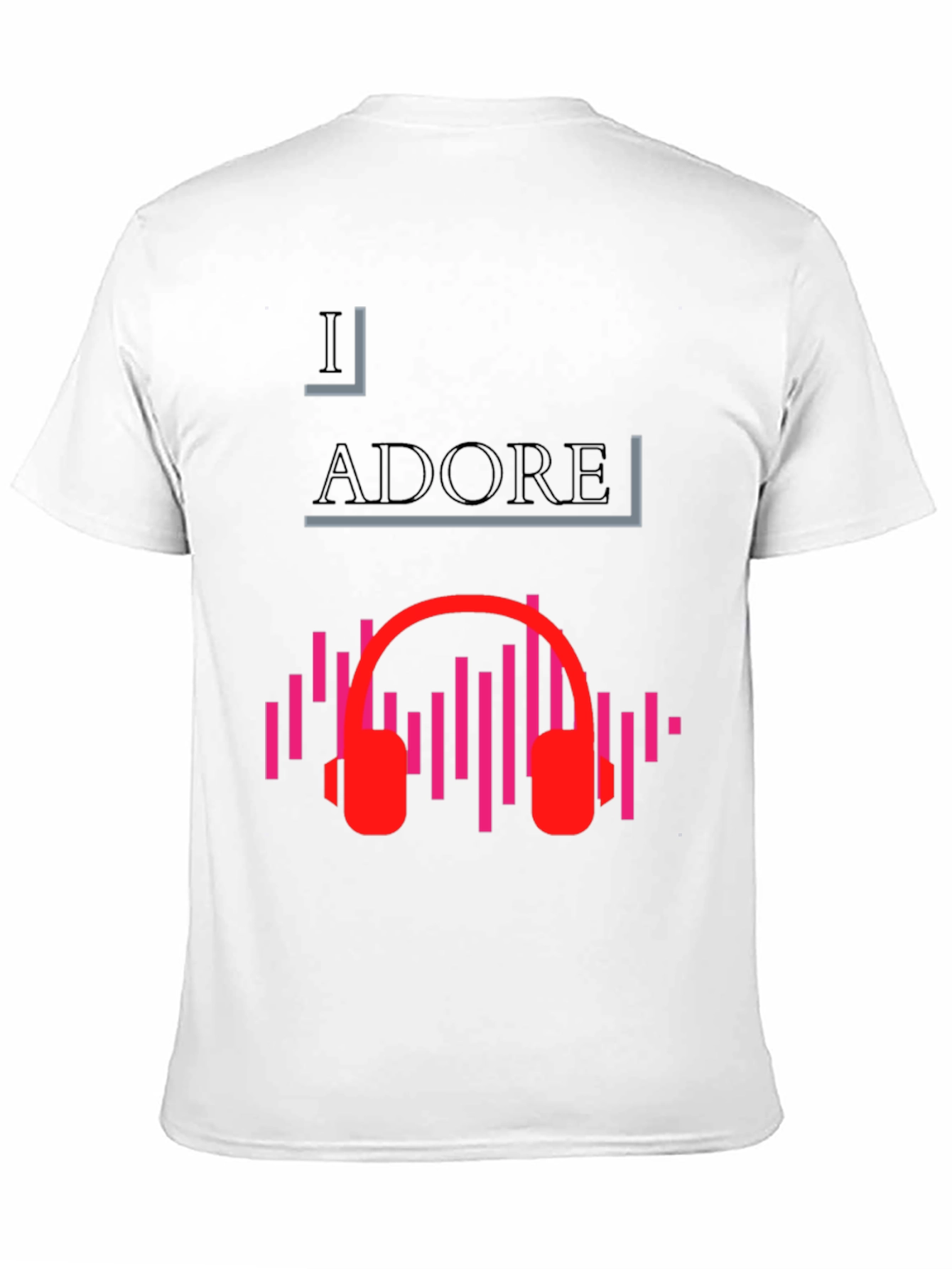 I Adore Music Black Graphic Tee