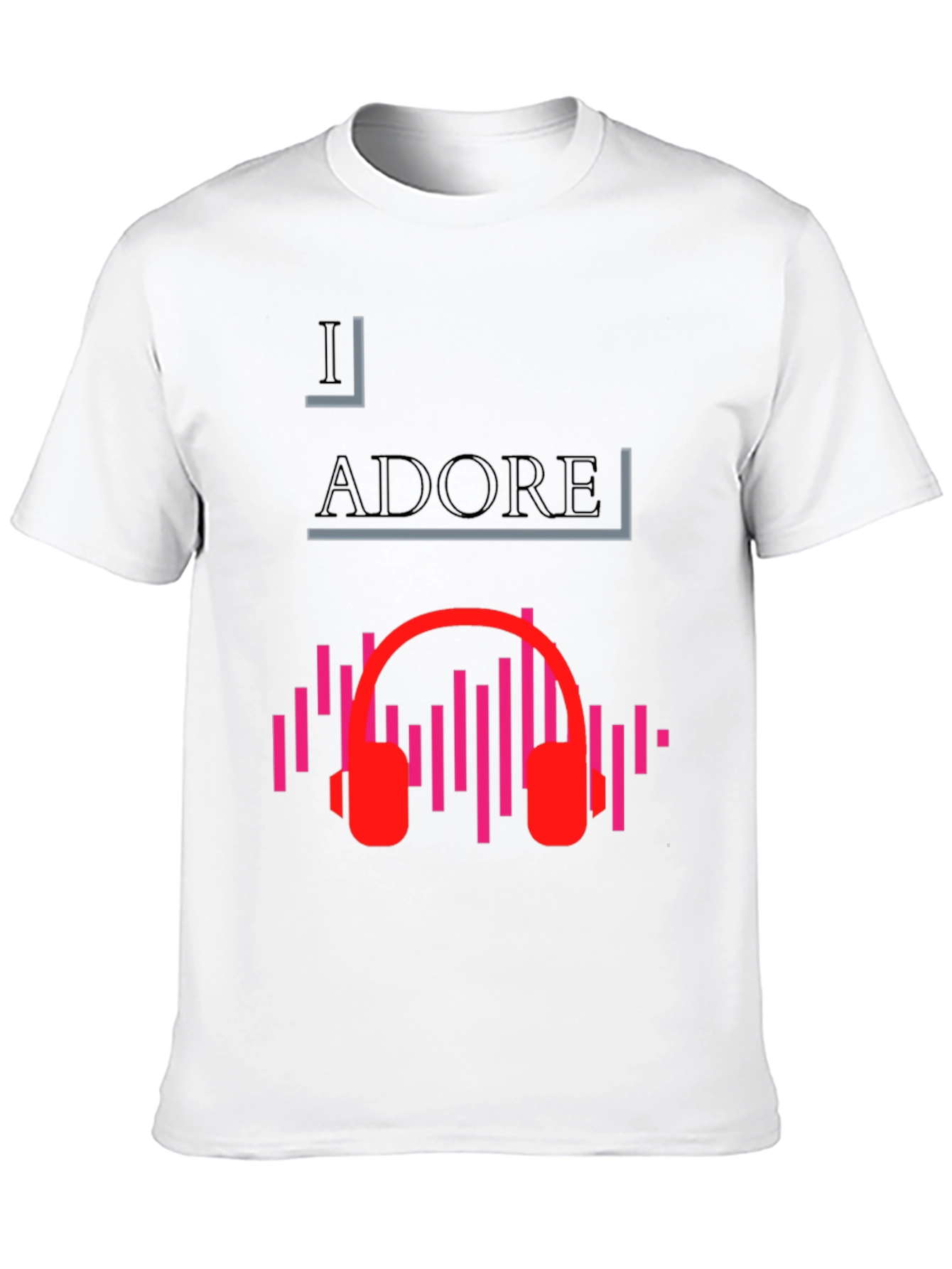 I Adore Music Black Graphic Tee