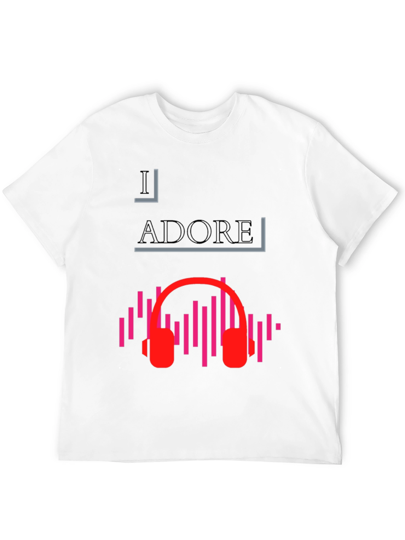 I Adore Music Black Graphic Tee