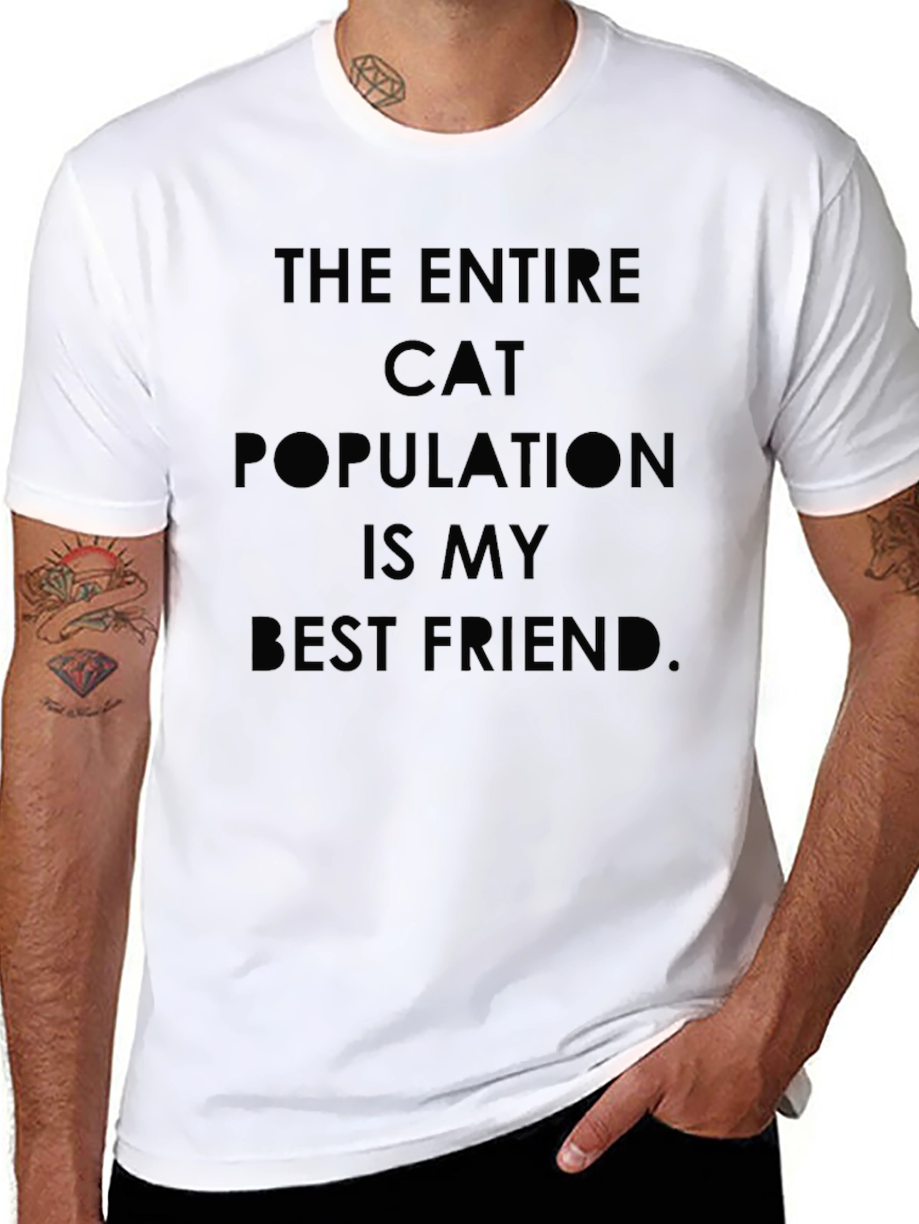 Cat Lover Graphic Tee - Best Friend T-Shirt