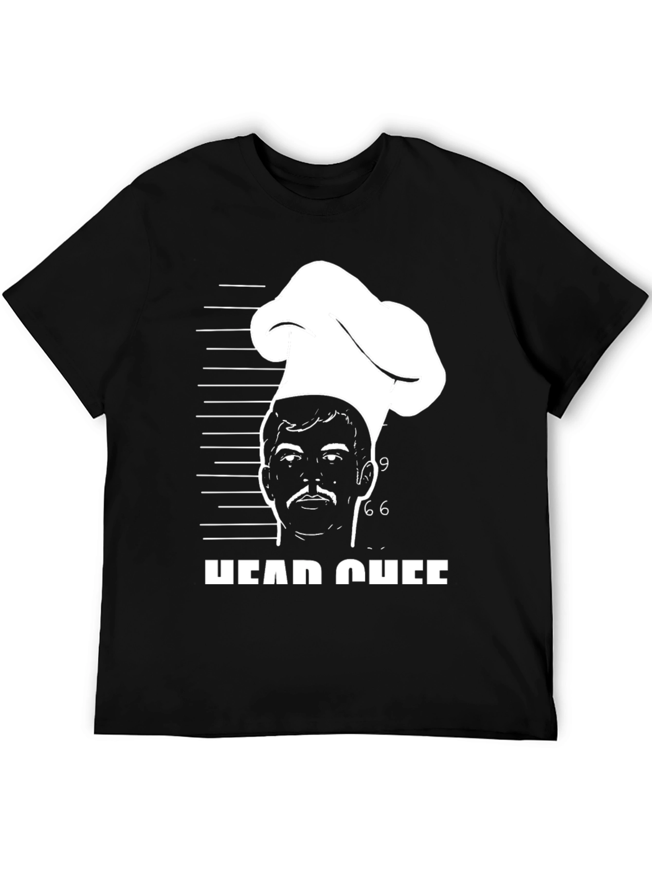 Head Chef Mugshot T-Shirt - Culinary Humor Tee