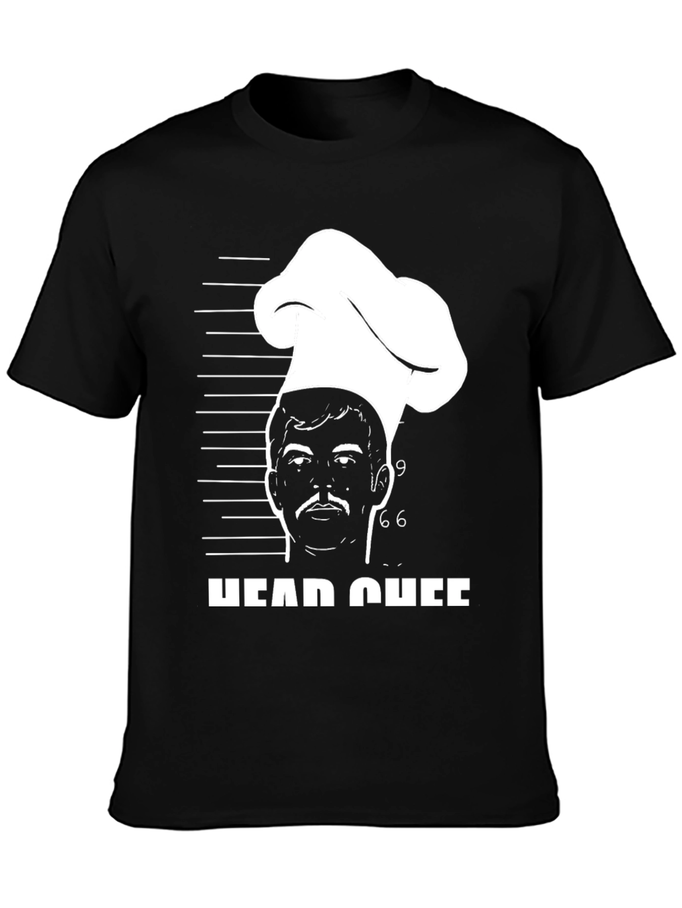 Head Chef Mugshot T-Shirt - Culinary Humor Tee