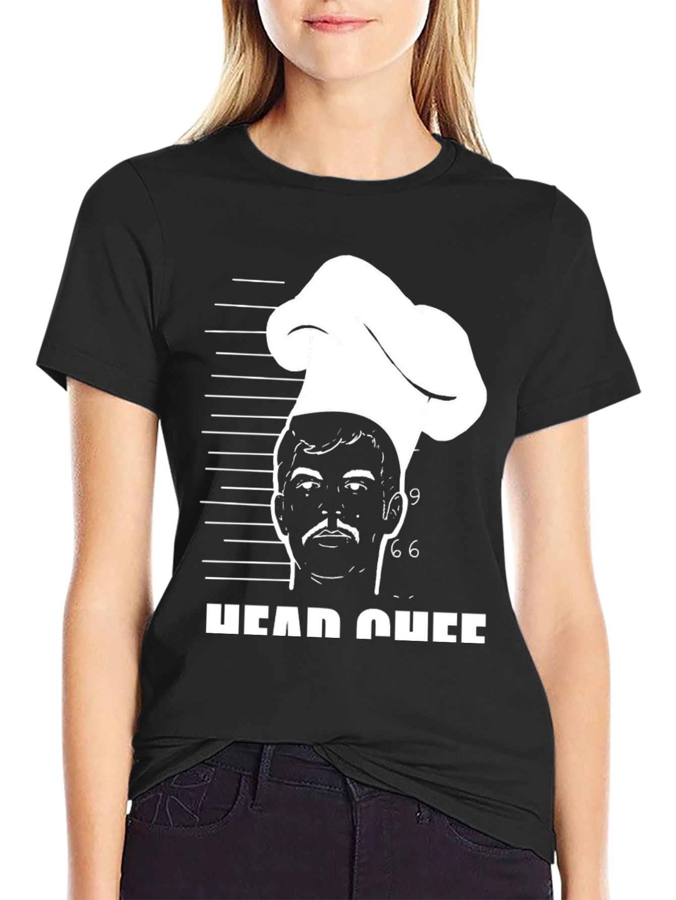 Head Chef Mugshot T-Shirt - Culinary Humor Tee