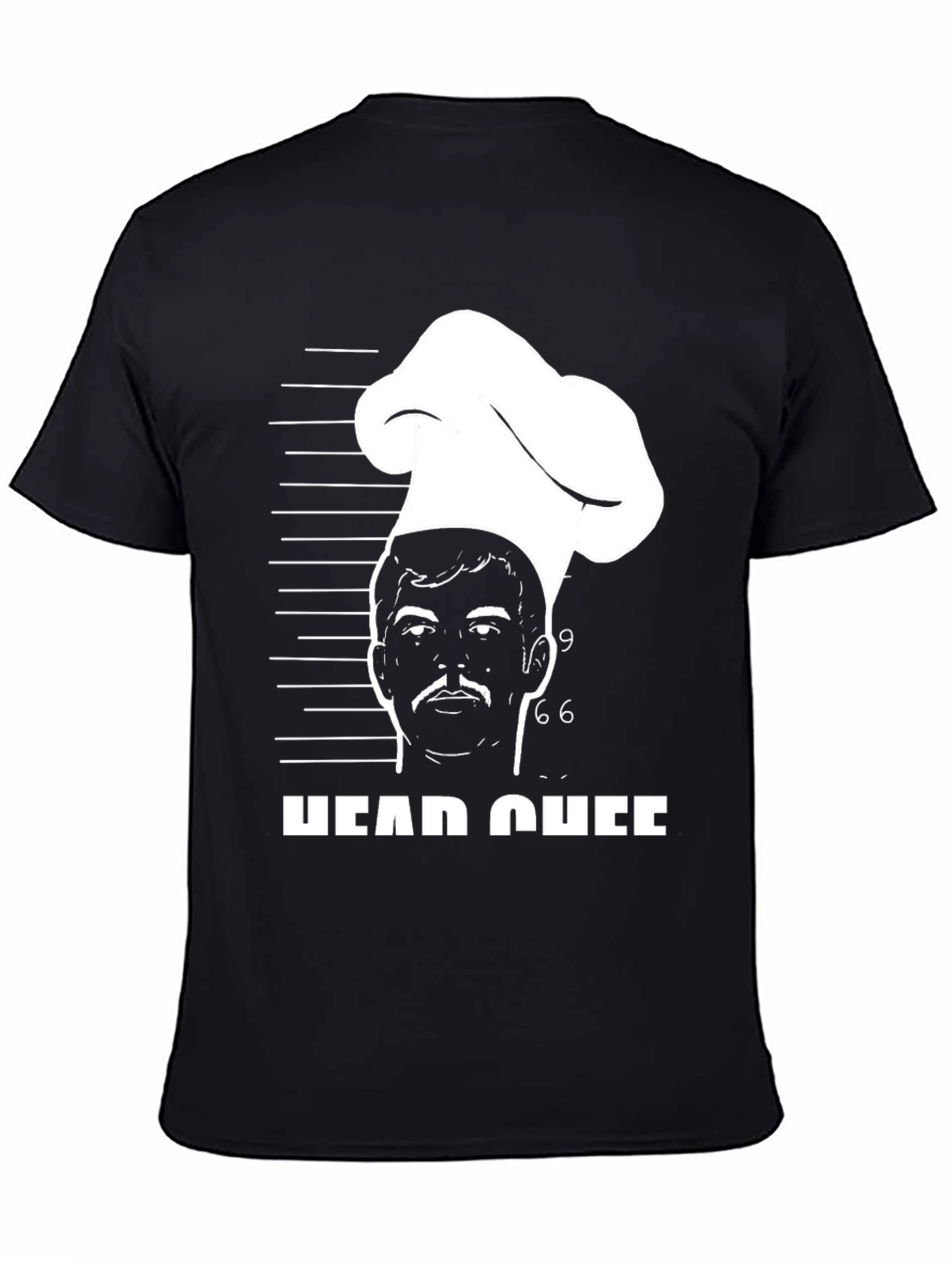 Head Chef Mugshot T-Shirt - Culinary Humor Tee