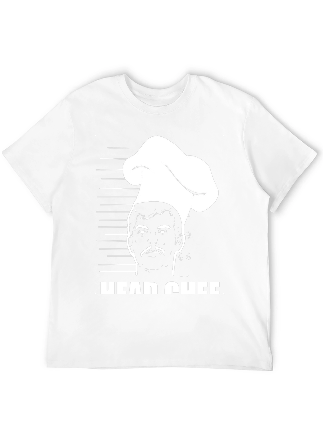 Head Chef Mugshot T-Shirt - Culinary Humor Tee