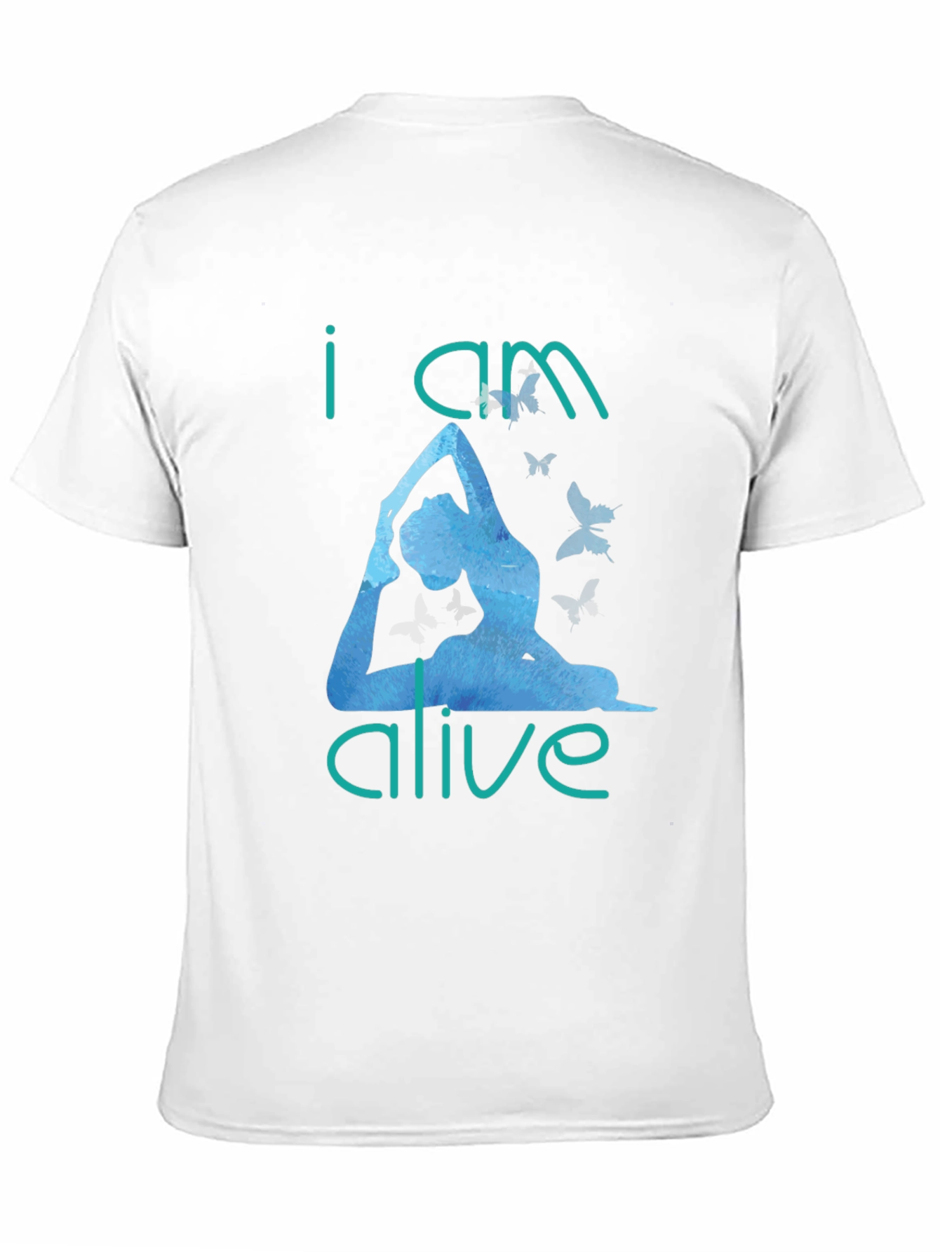 I Am Alive Yoga T-Shirt - Black Cotton Tee