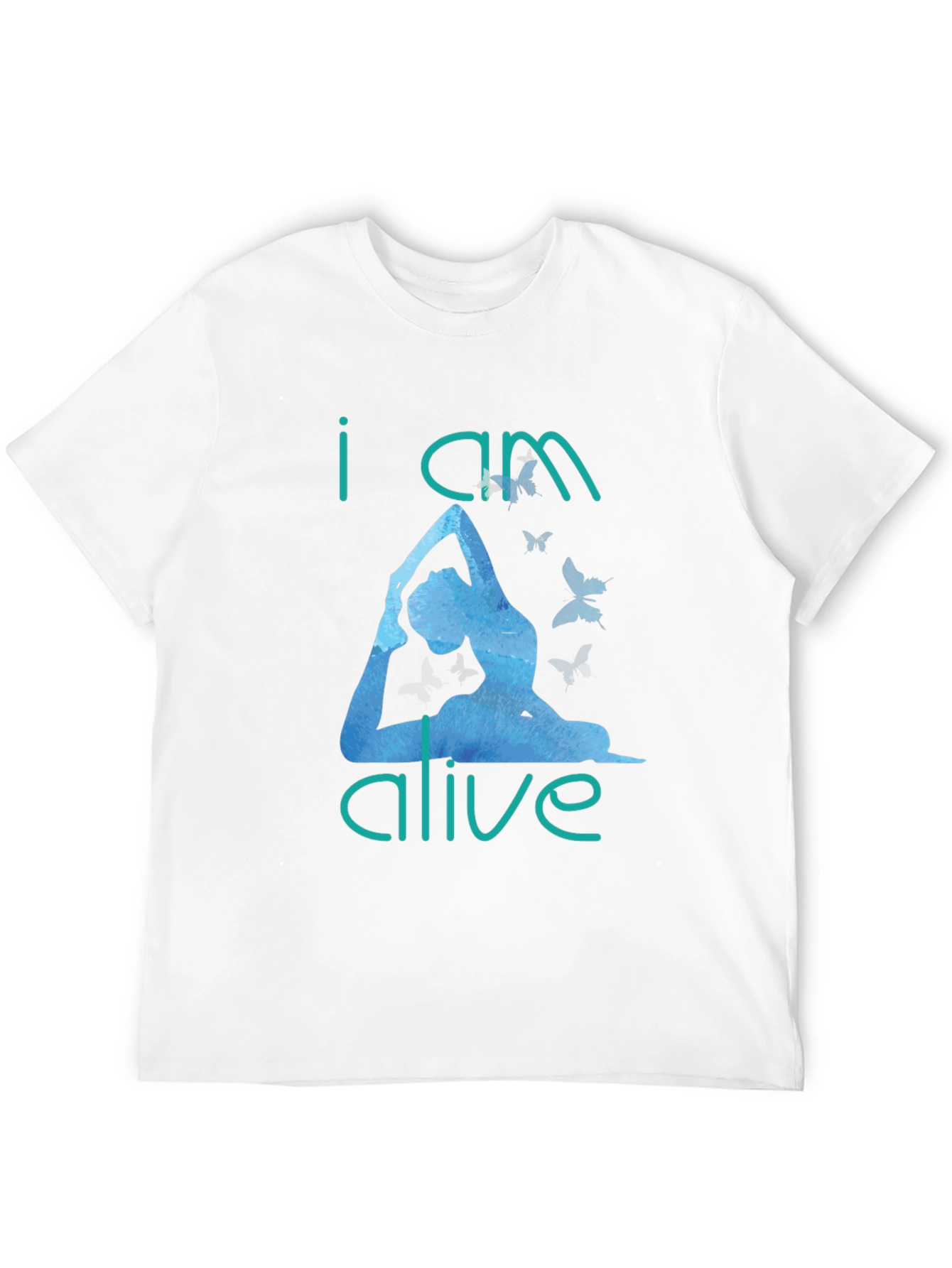I Am Alive Yoga T-Shirt - Black Cotton Tee