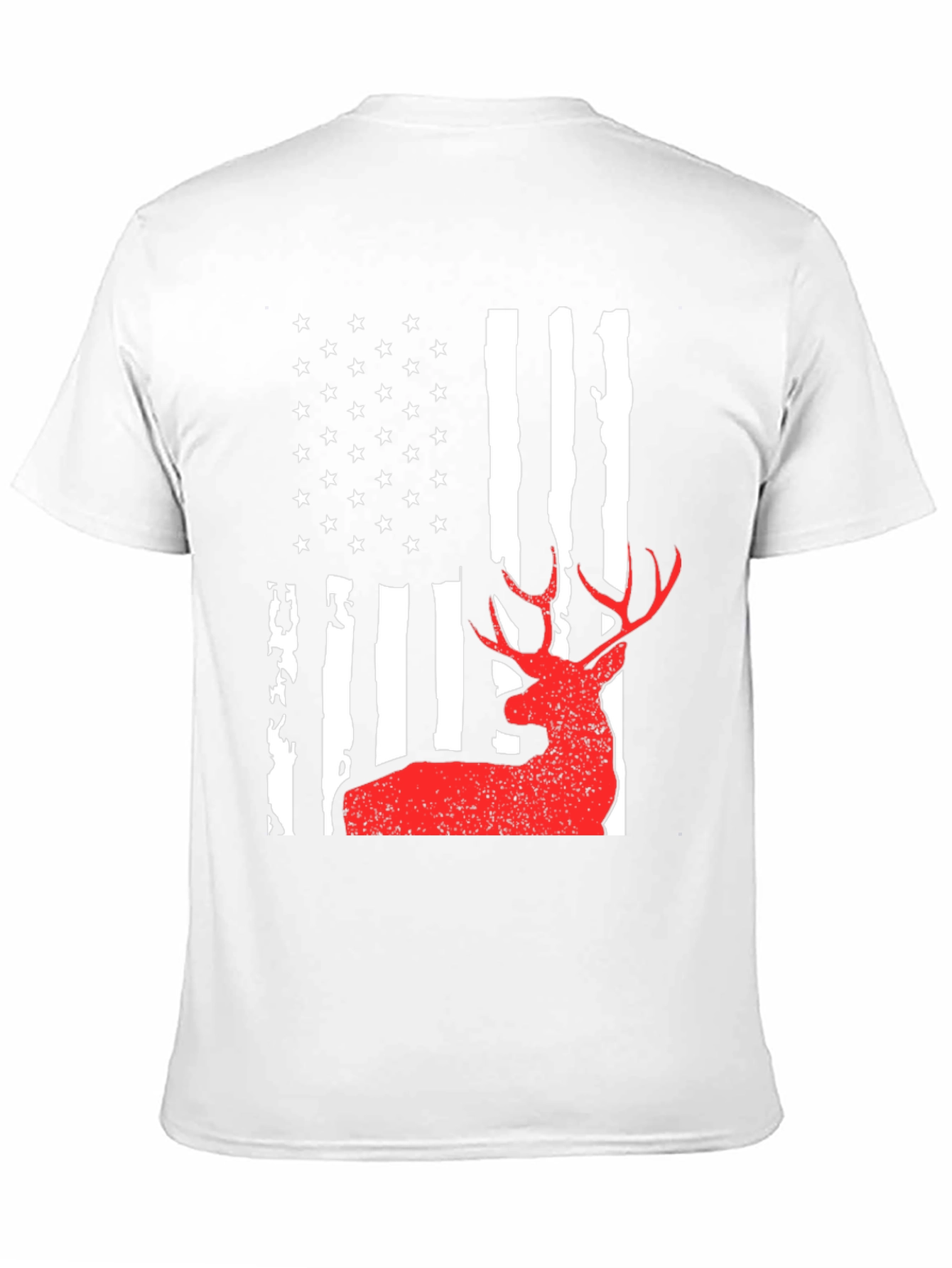 Deer Hunting American Flag Graphic Tee