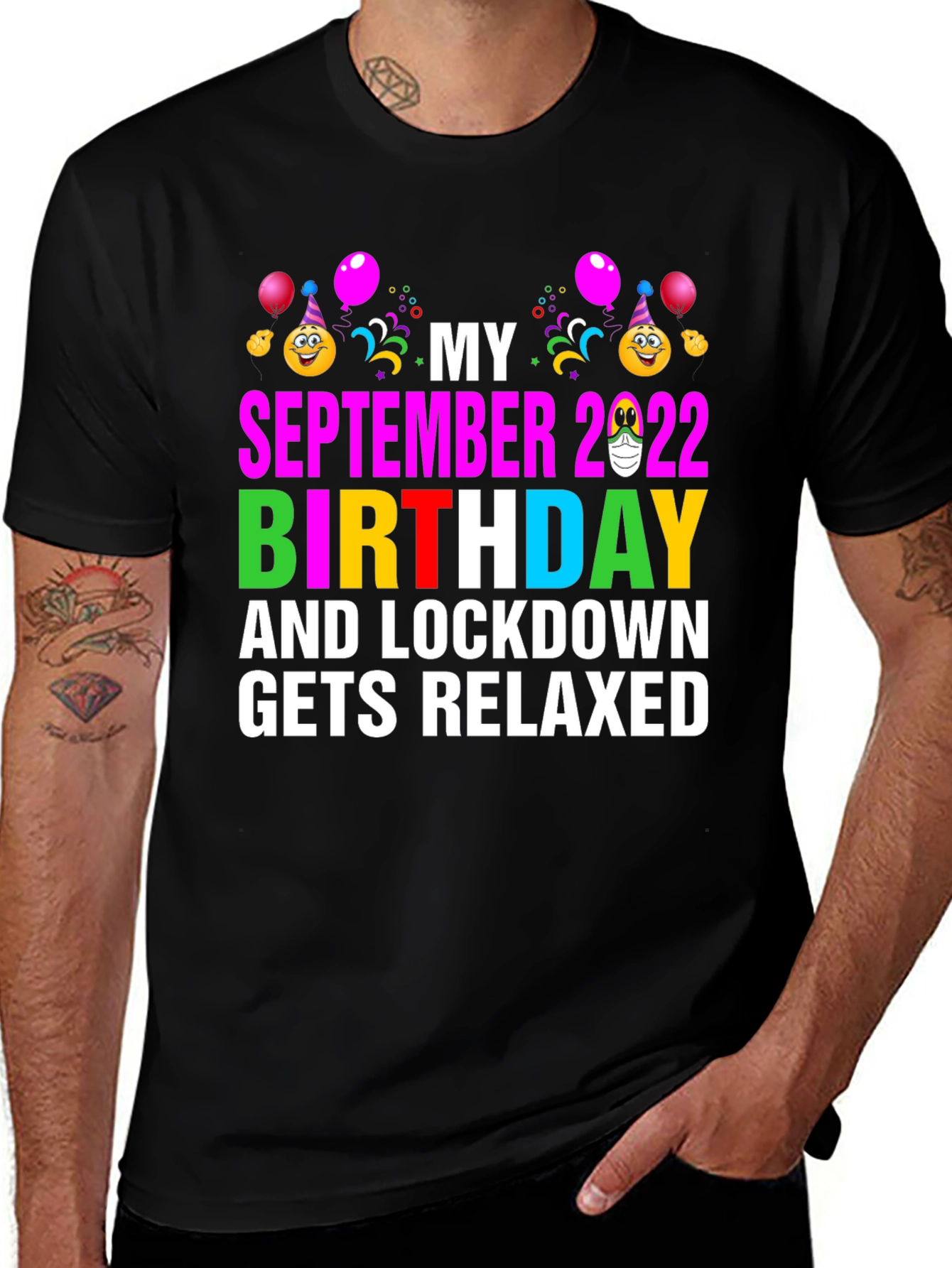 September 2022 Birthday Lockdown Relaxed T-Shirt