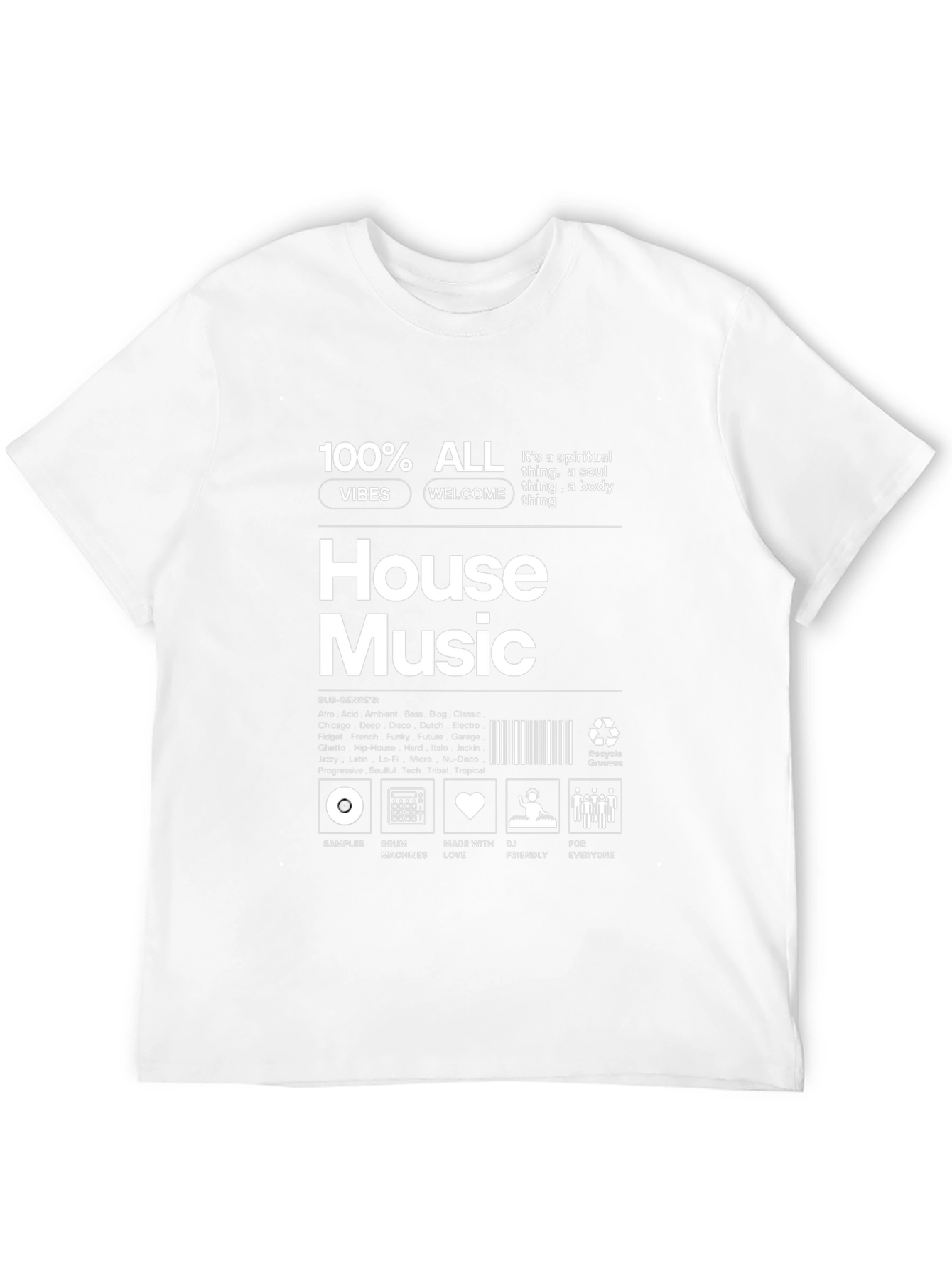 House Music Vibes Graphic T-Shirt