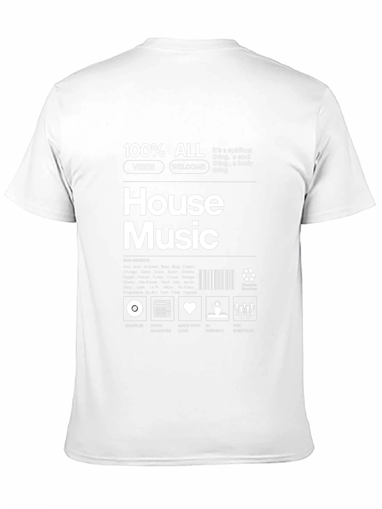 House Music Vibes Graphic T-Shirt