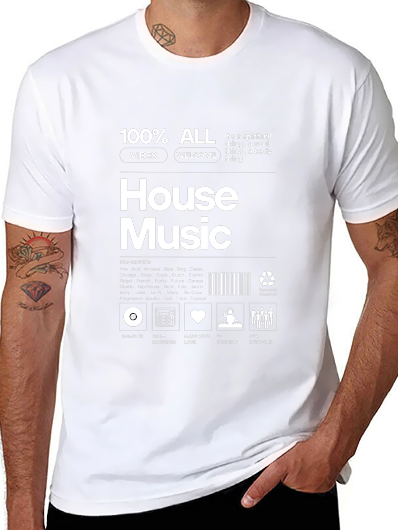 House Music Vibes Graphic T-Shirt