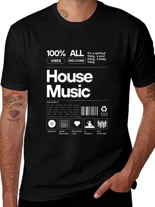 House Music Vibes Graphic T-Shirt