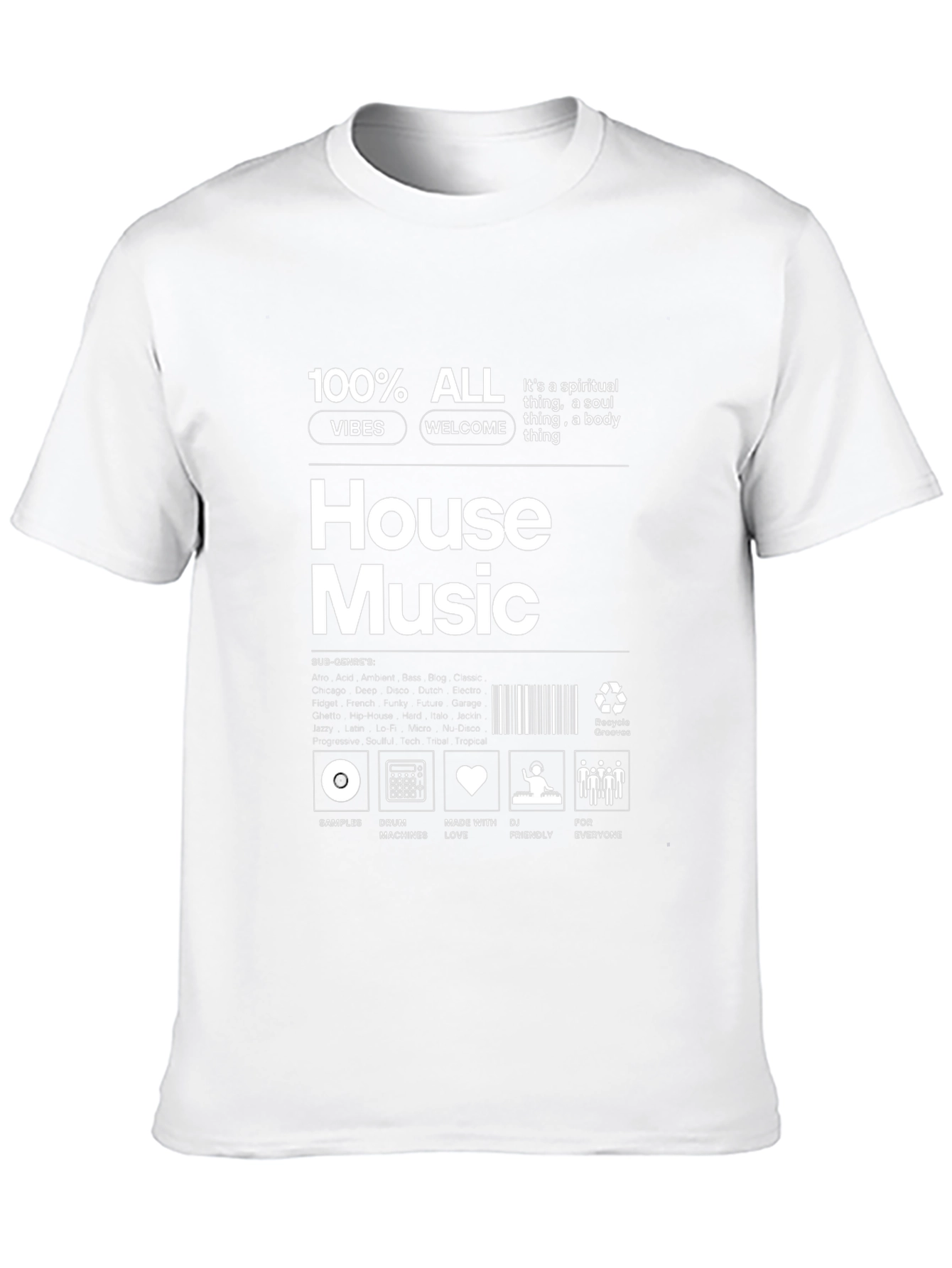 House Music Vibes Graphic T-Shirt