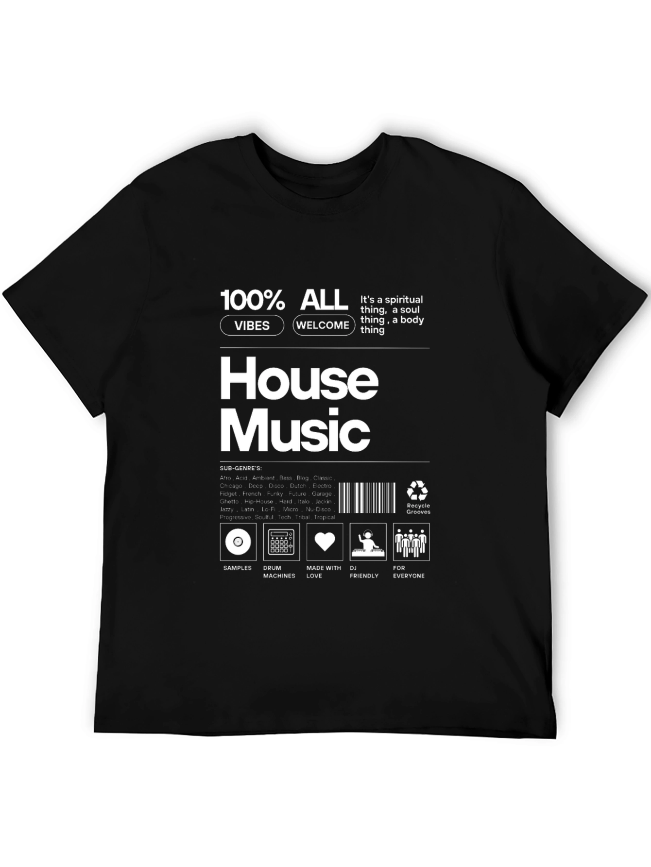 House Music Vibes Graphic T-Shirt