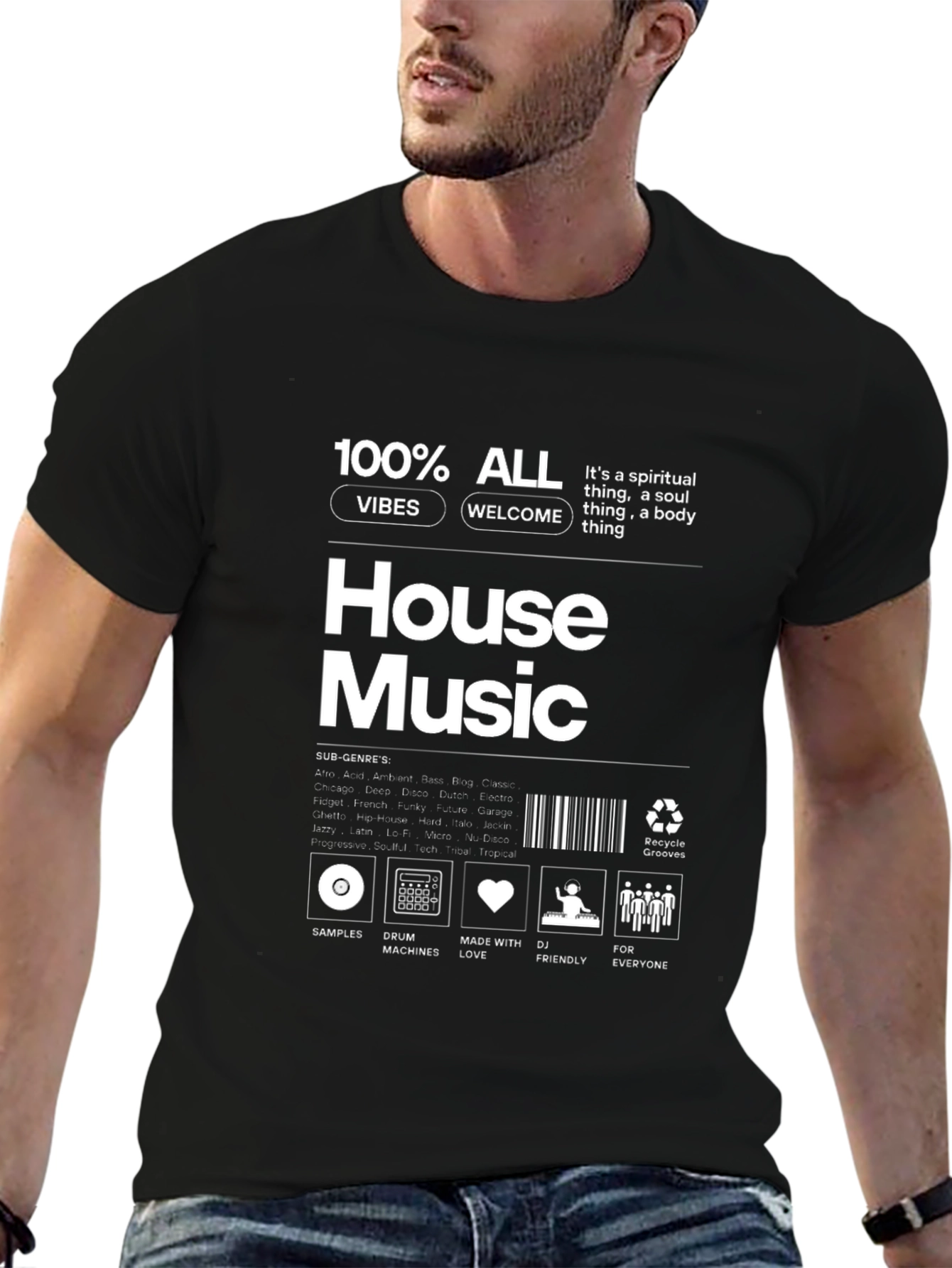 House Music Vibes Graphic T-Shirt