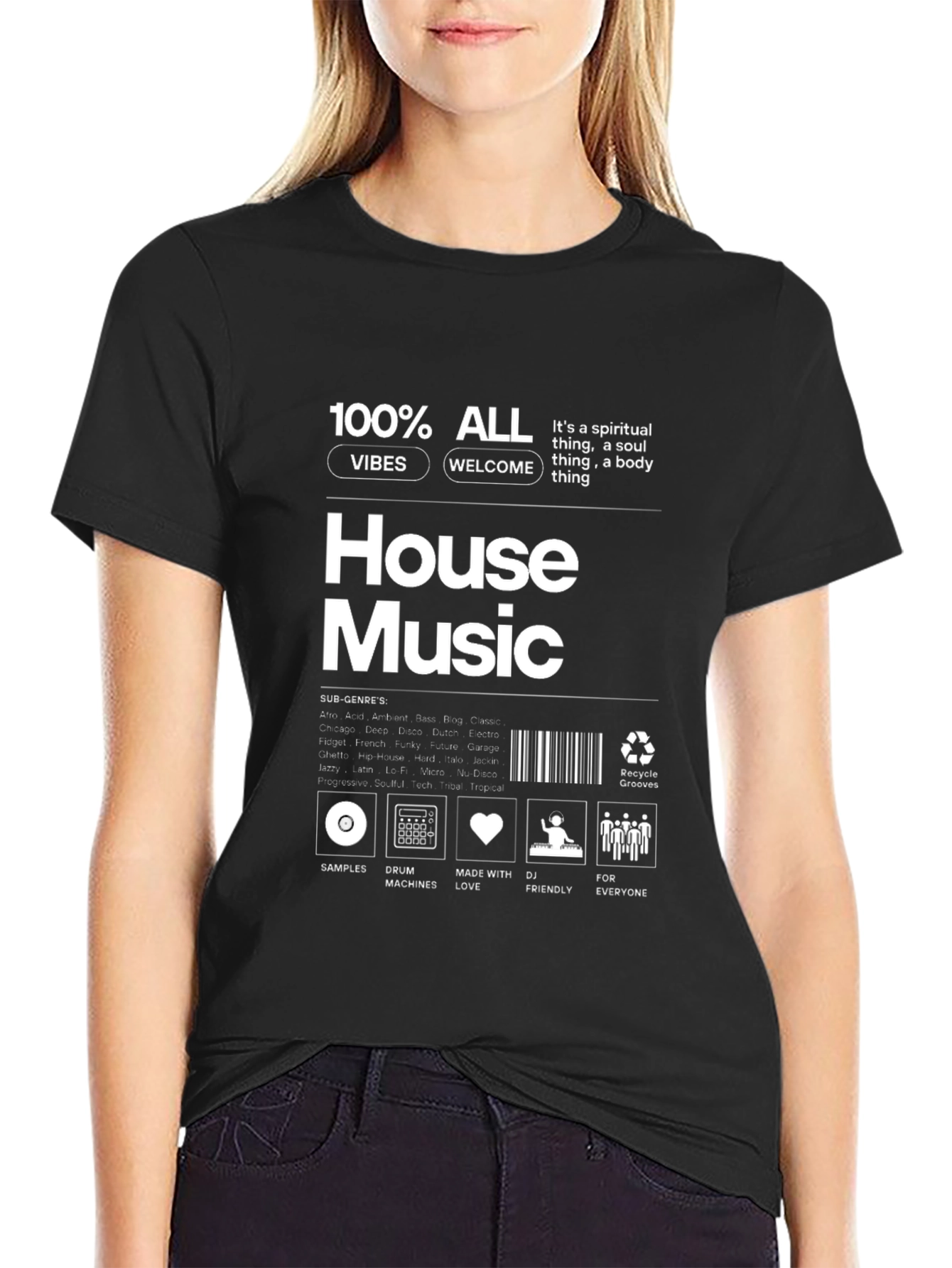 House Music Vibes Graphic T-Shirt
