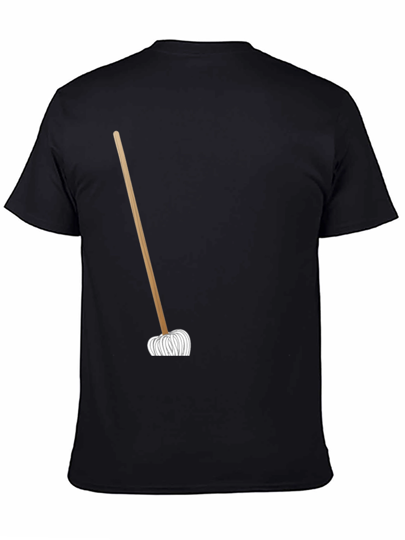 Mop Graphic T-Shirt - Black Cotton Tee