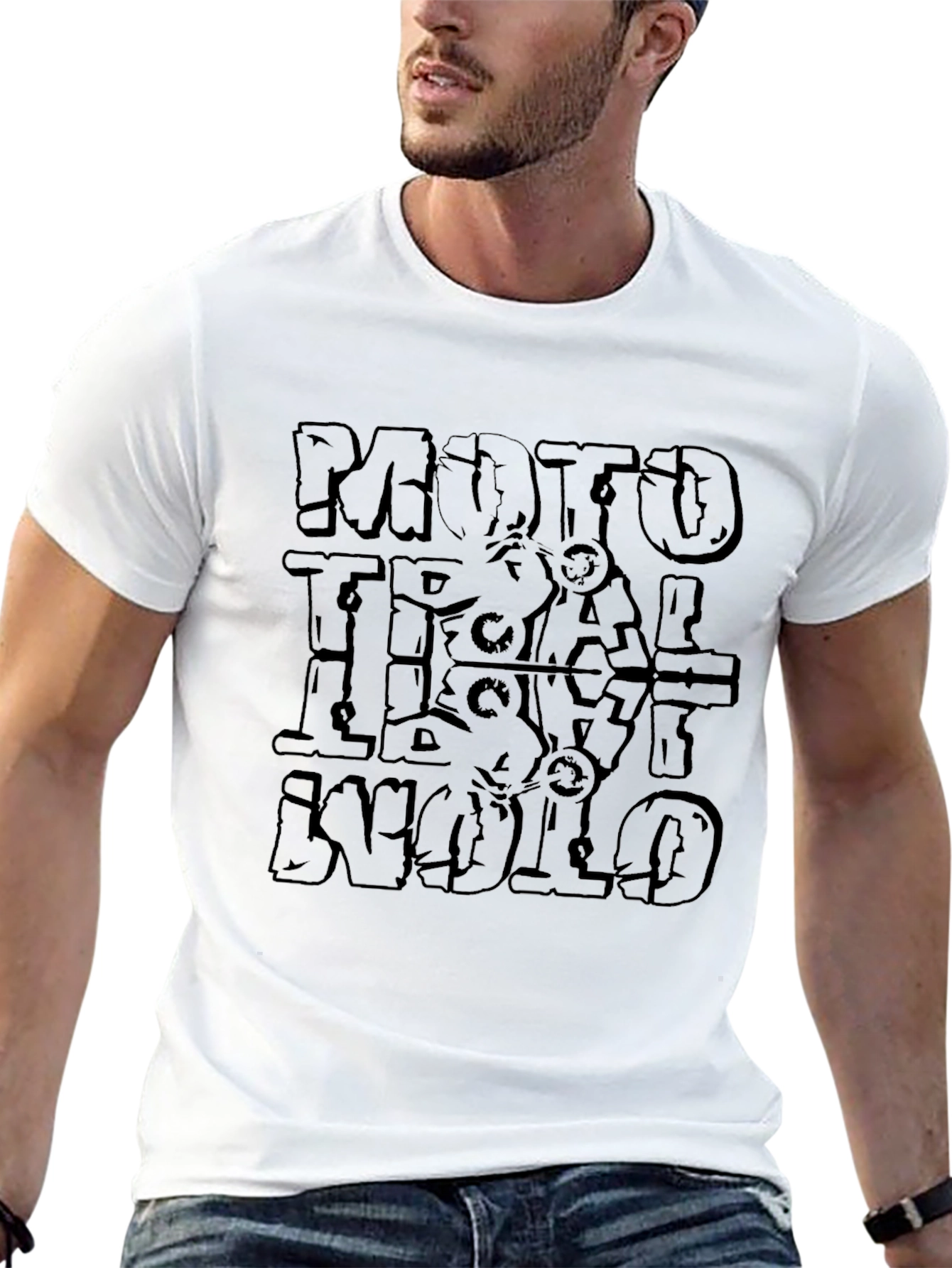 Moto Trial World Black Graphic Tee