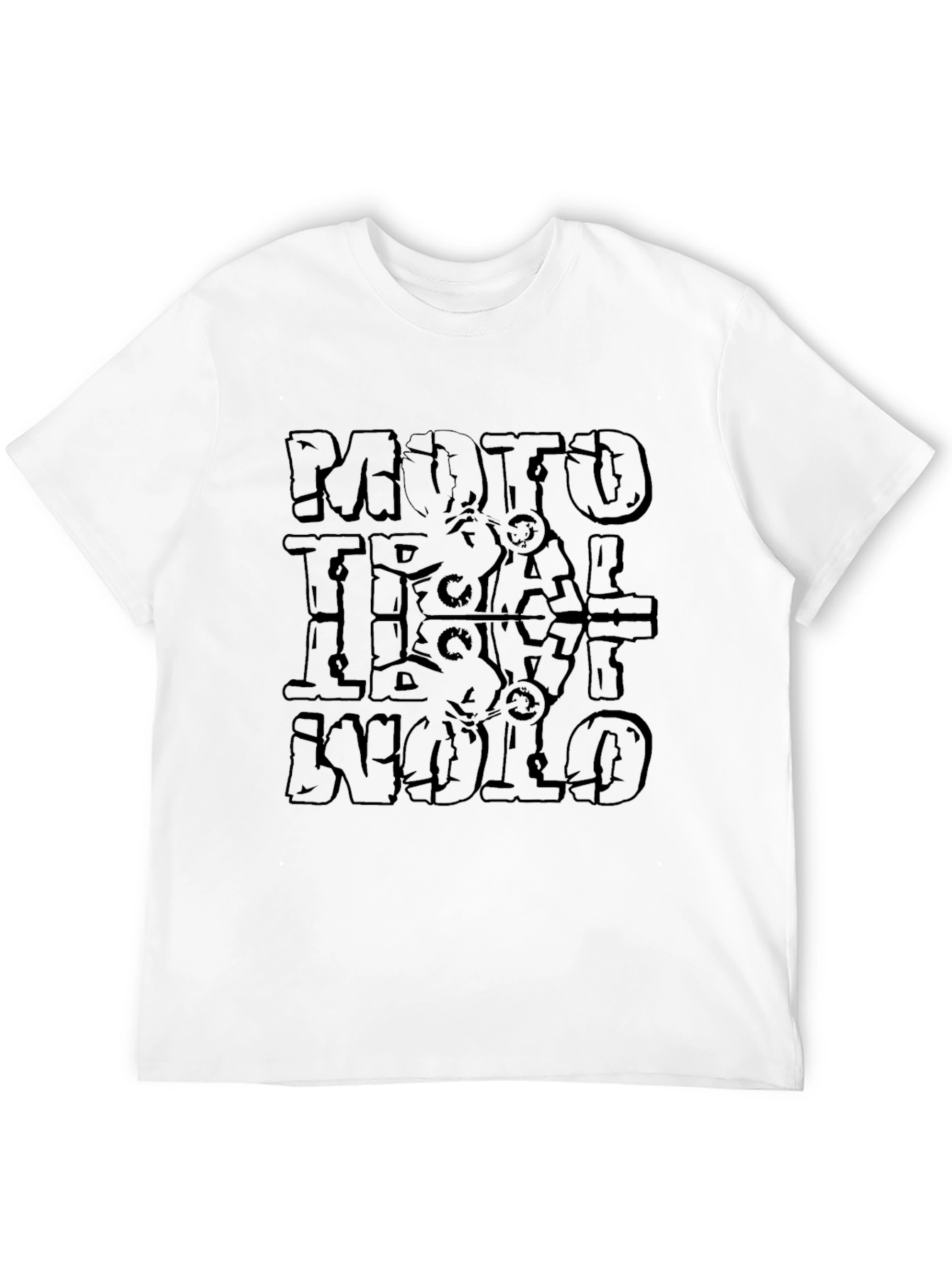 Moto Trial World Black Graphic Tee