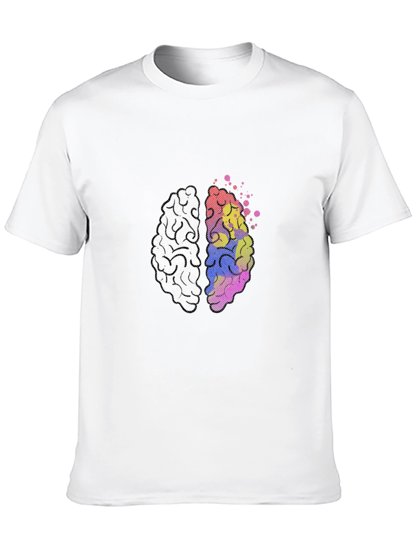 Brain Graphic Tee - Creative Mind Black T-Shirt