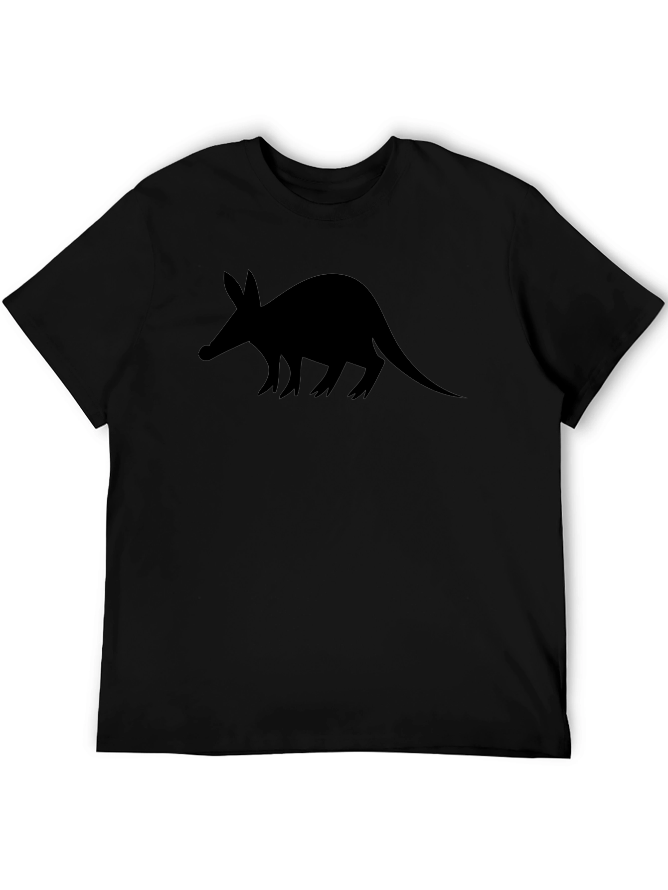 Aardvark Silhouette Black T-Shirt