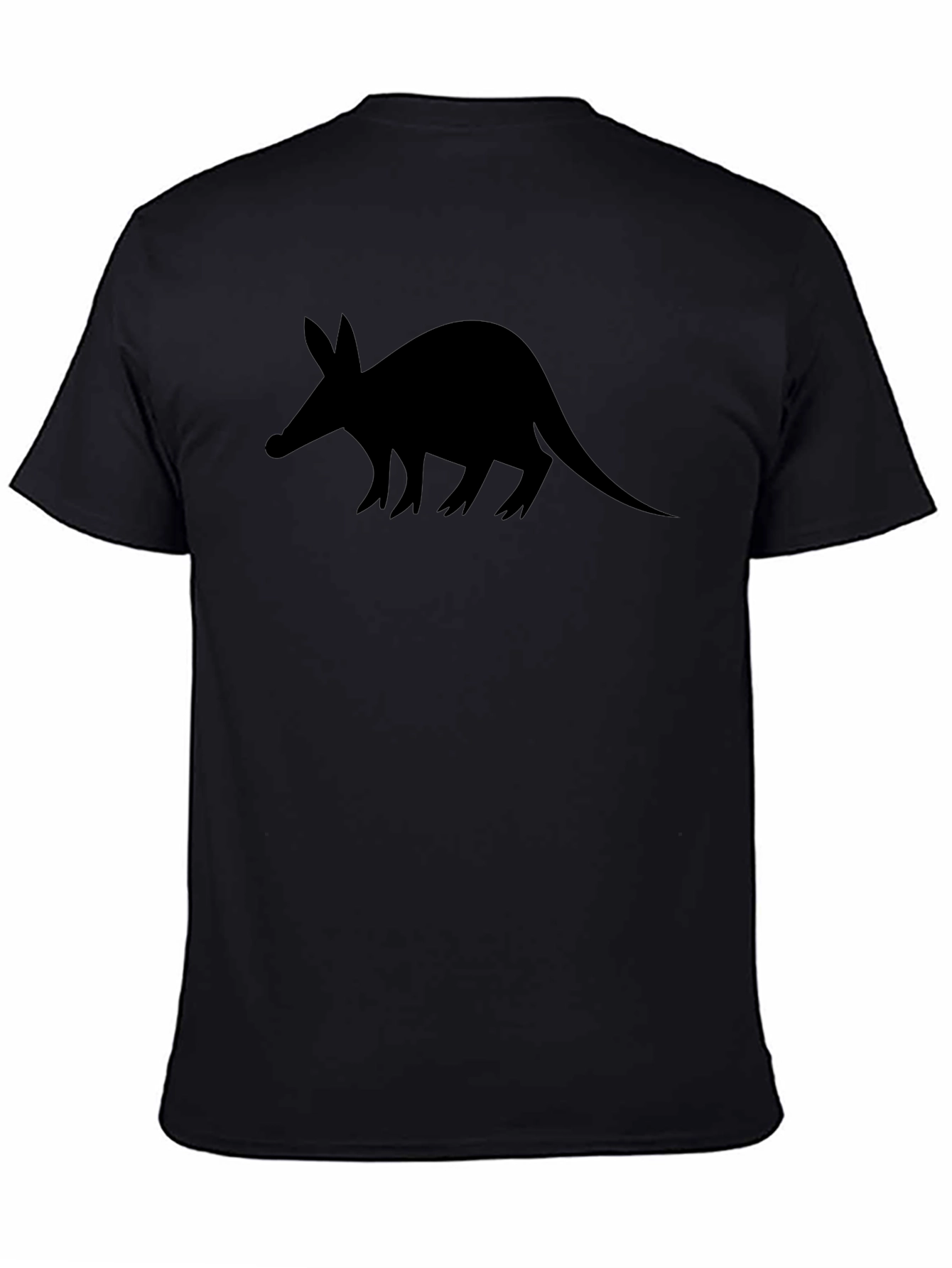 Aardvark Silhouette Black T-Shirt