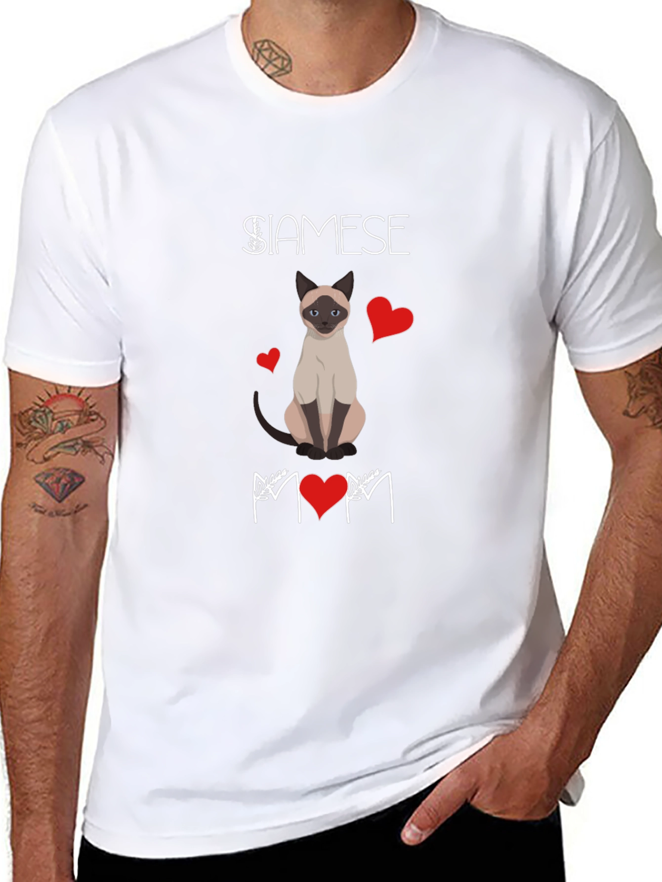 Siamese Cat Mom Graphic Tee - Unisex