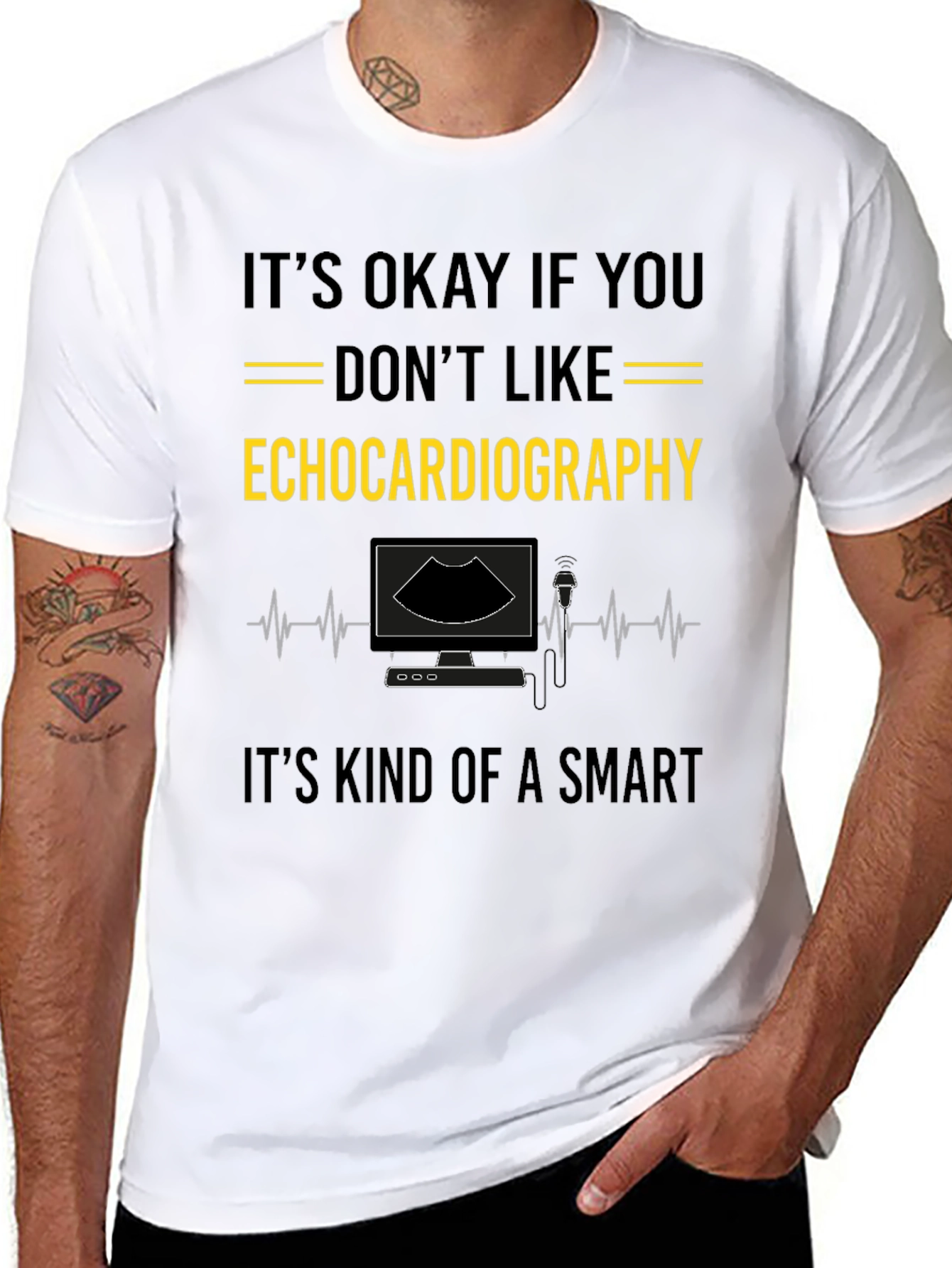 Echocardiography Smart T-Shirt - Funny Medical Tee