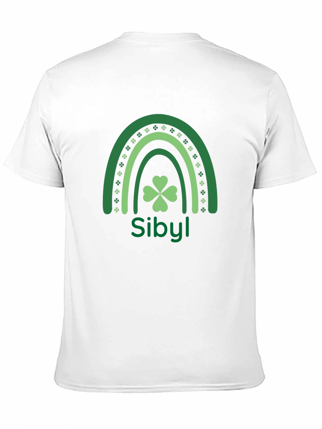 St. Patricks Day Sibyl Rainbow Clover T-Shirt
