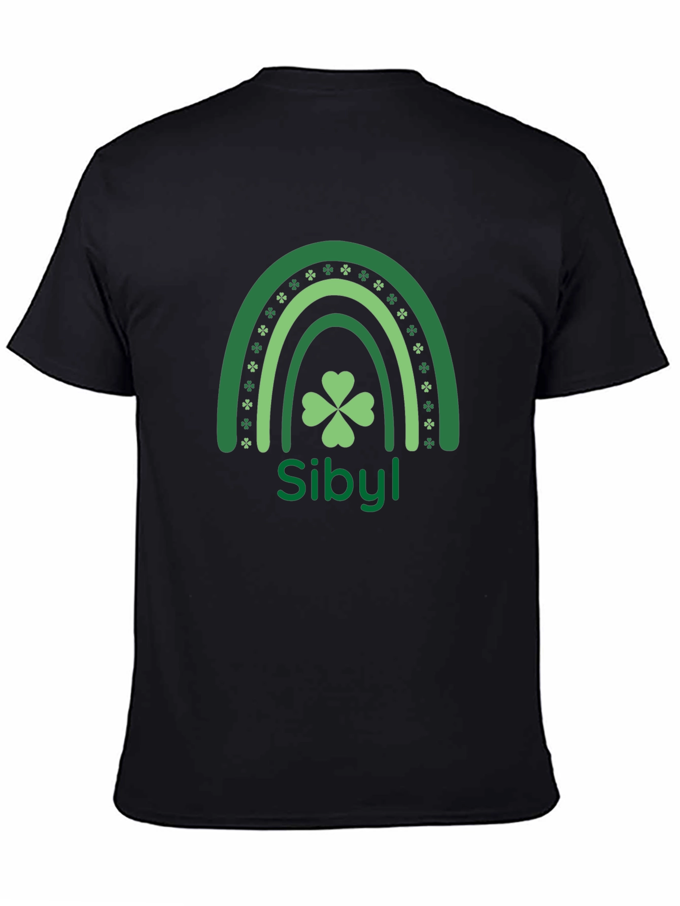 St. Patricks Day Sibyl Rainbow Clover T-Shirt