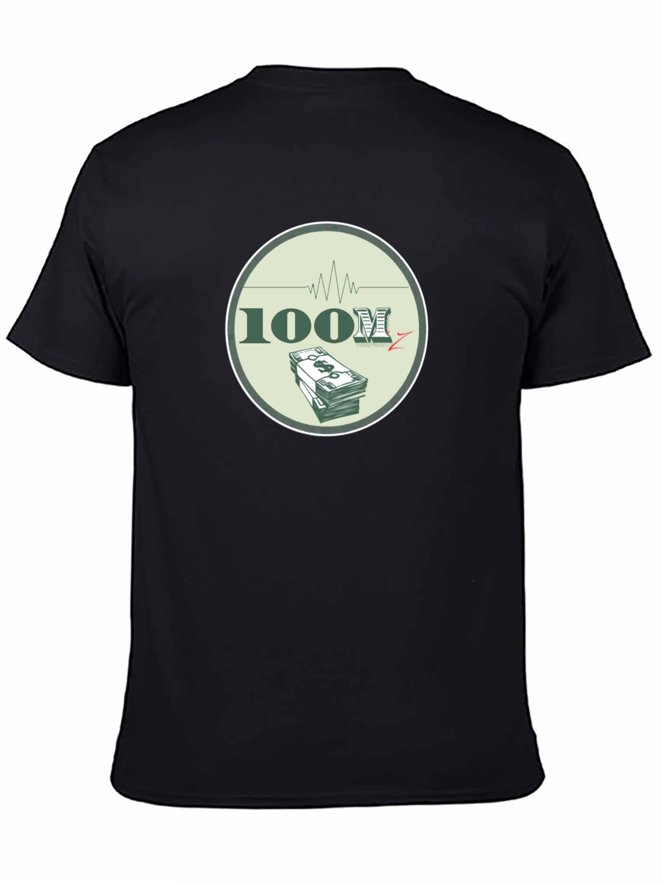 100M Money Black T-Shirt - Stylish Graphic Tee