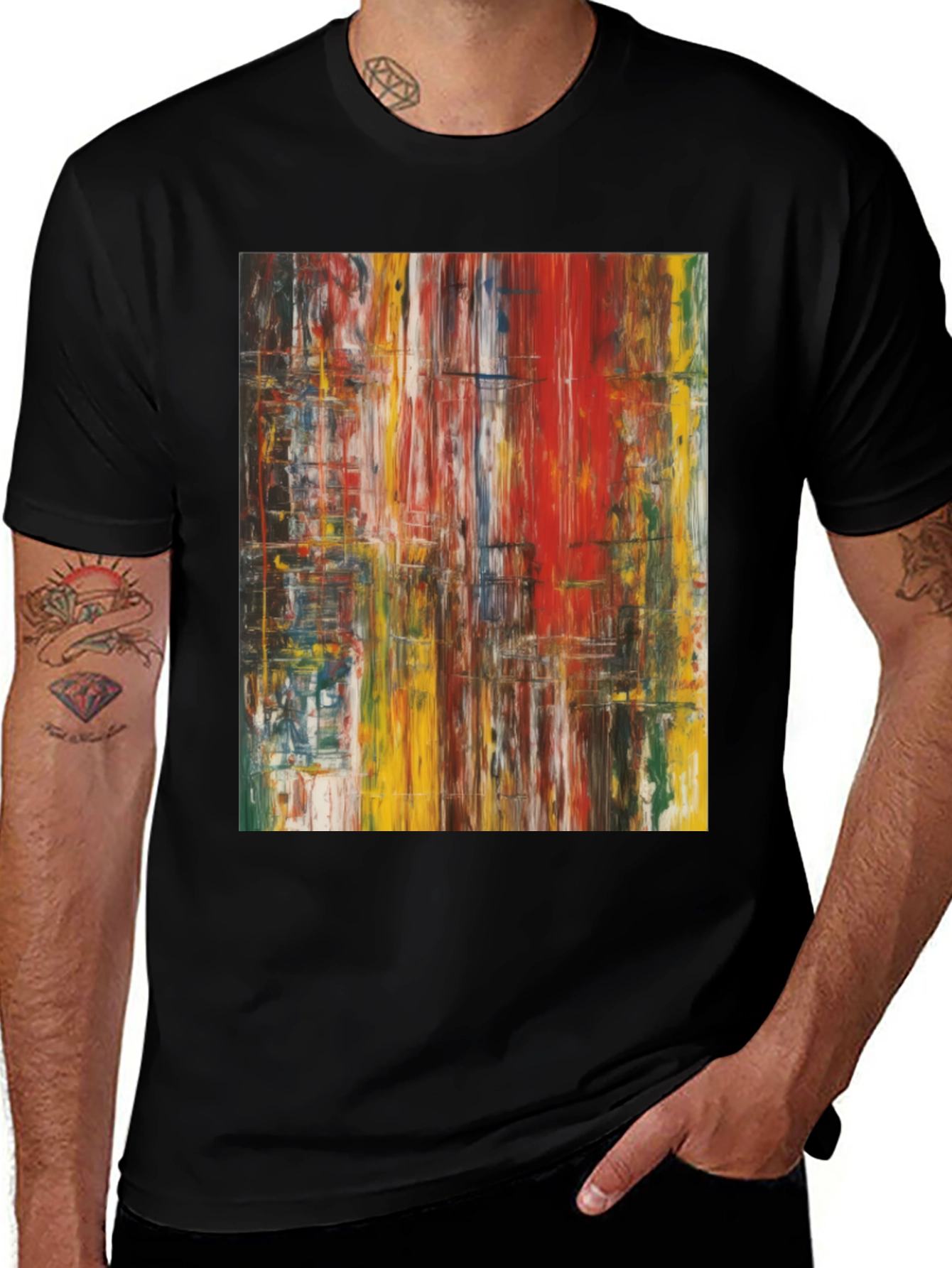 Abstract Art T-Shirt - Modern Casual Tee