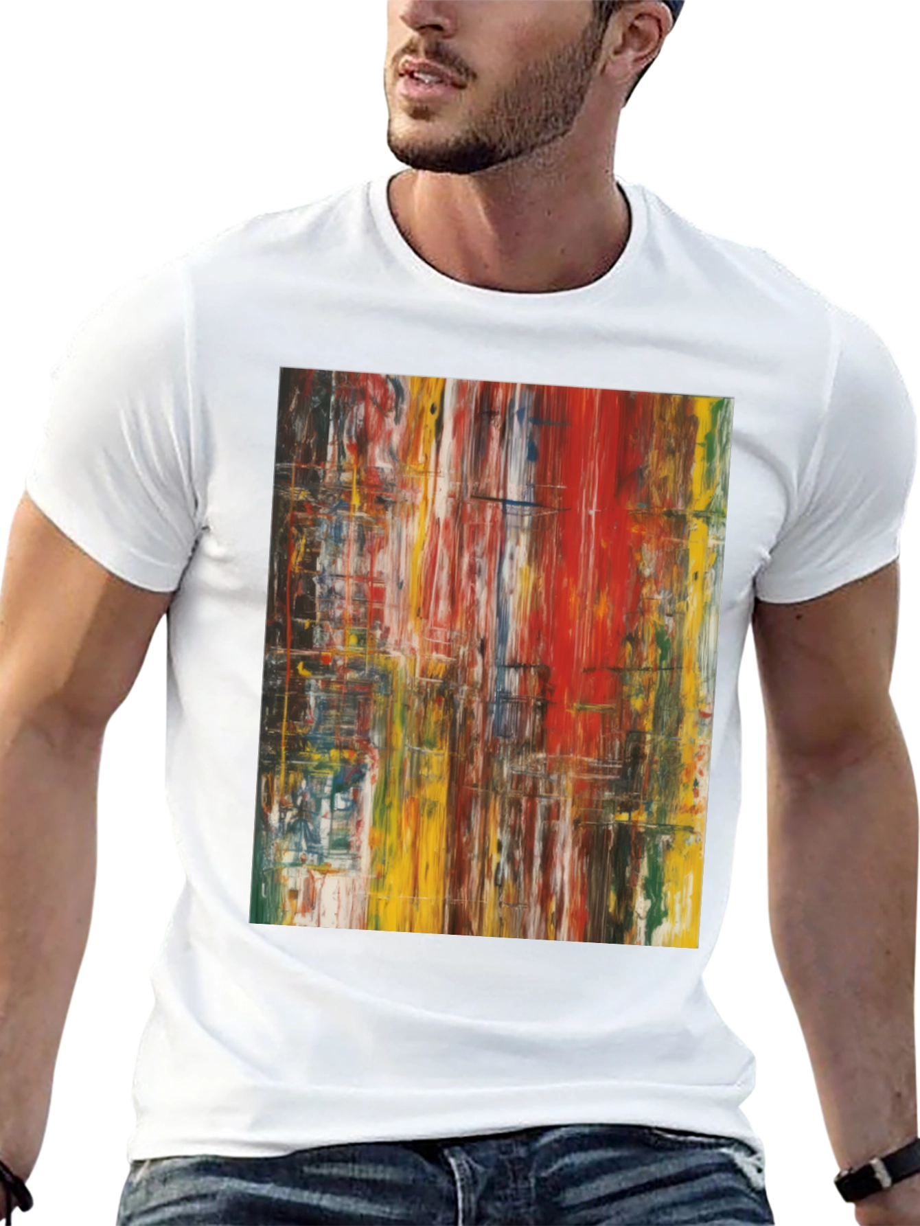 Abstract Art T-Shirt - Modern Casual Tee