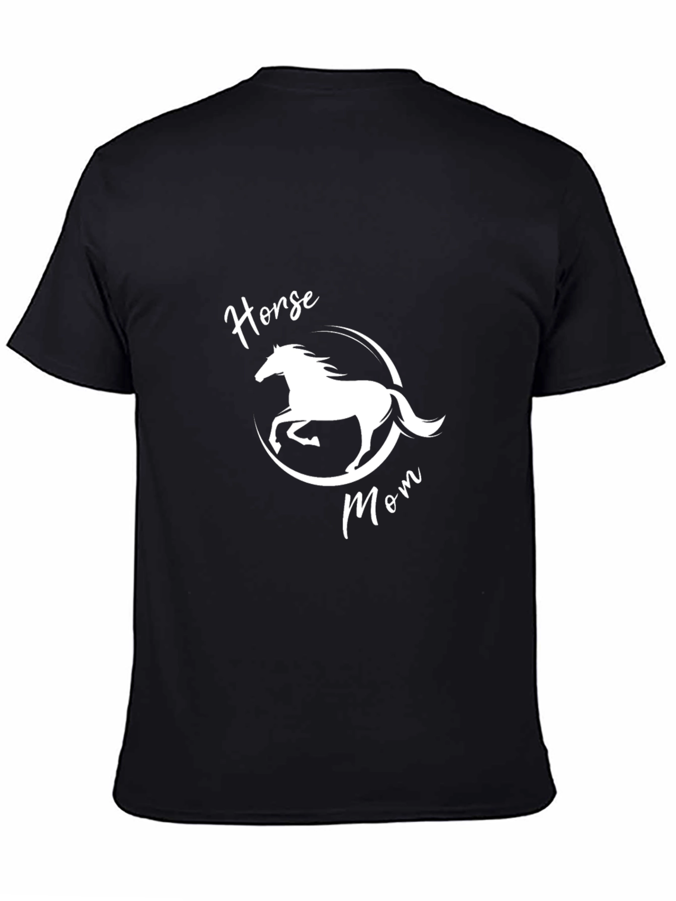 Horse Mom Graphic Tee - Black