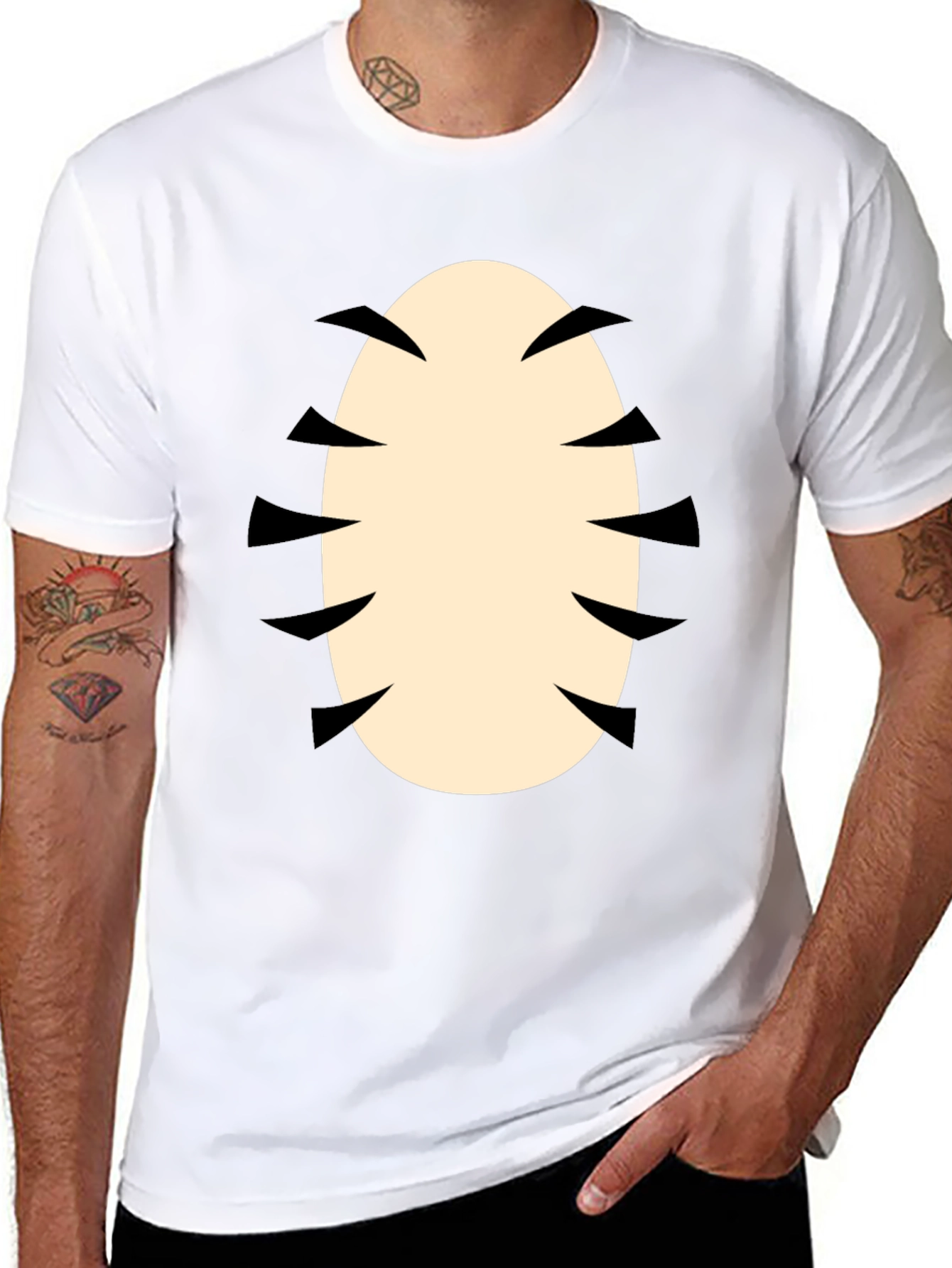 Funny Alien Chest Burst Costume Graphic T-Shirt