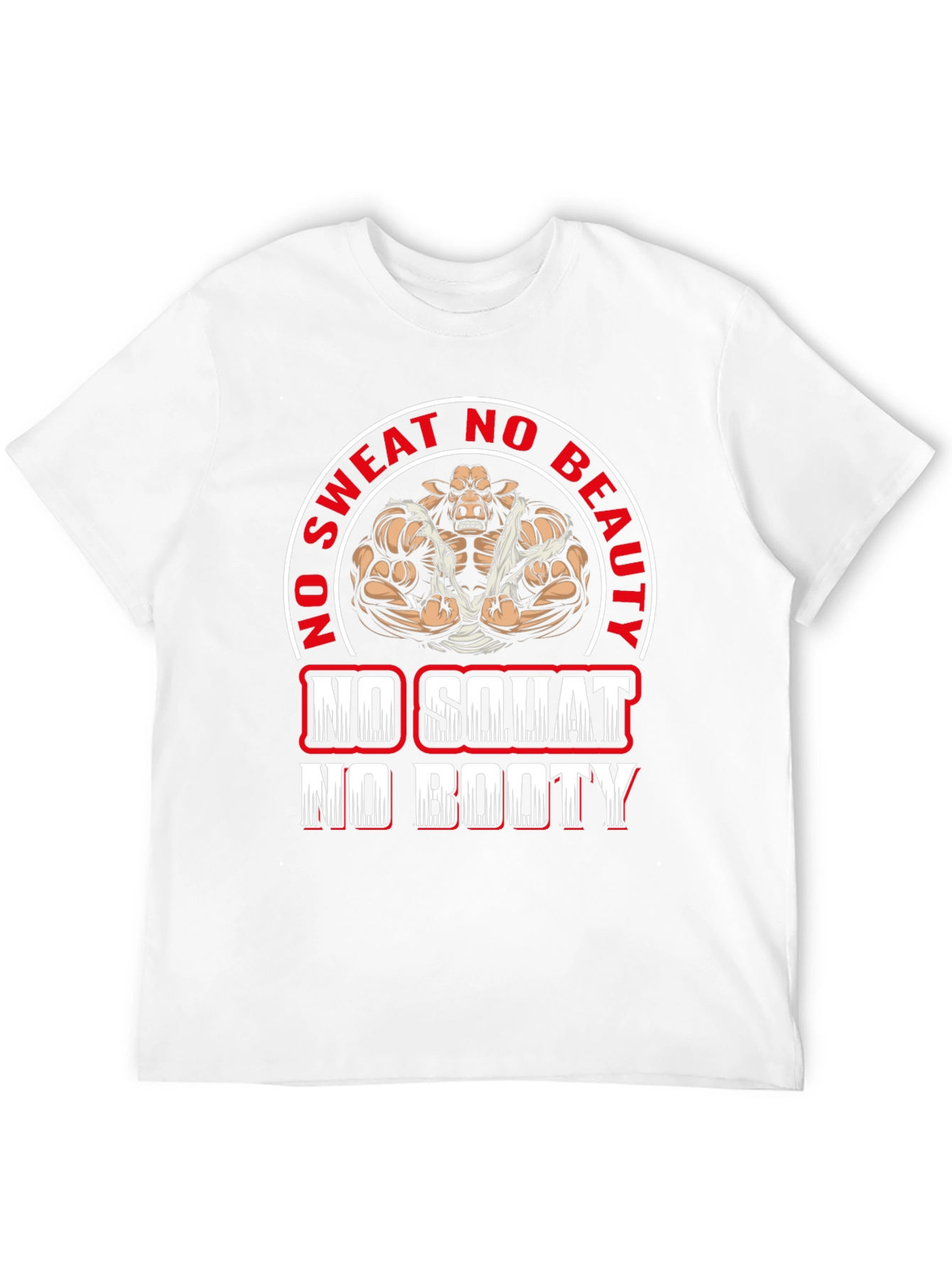 Funny Gym T-Shirt - No Sweat No Beauty