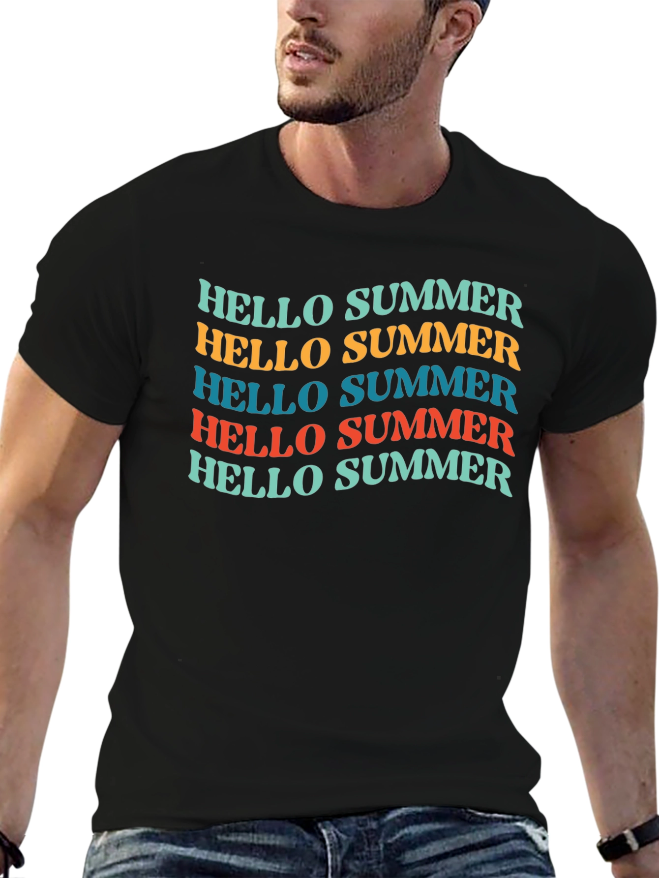 Hello Summer T-Shirt - Retro Style Graphic Tee