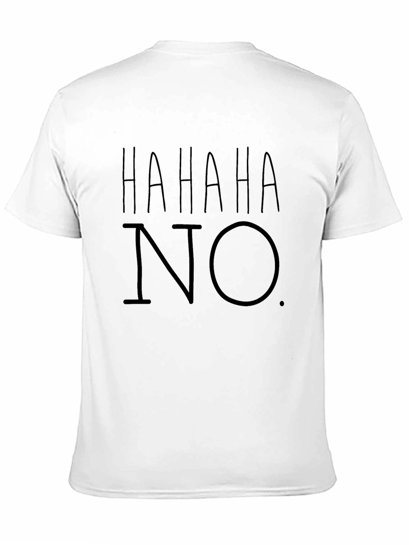 HAHAHA NO. Graphic T-Shirt - Black