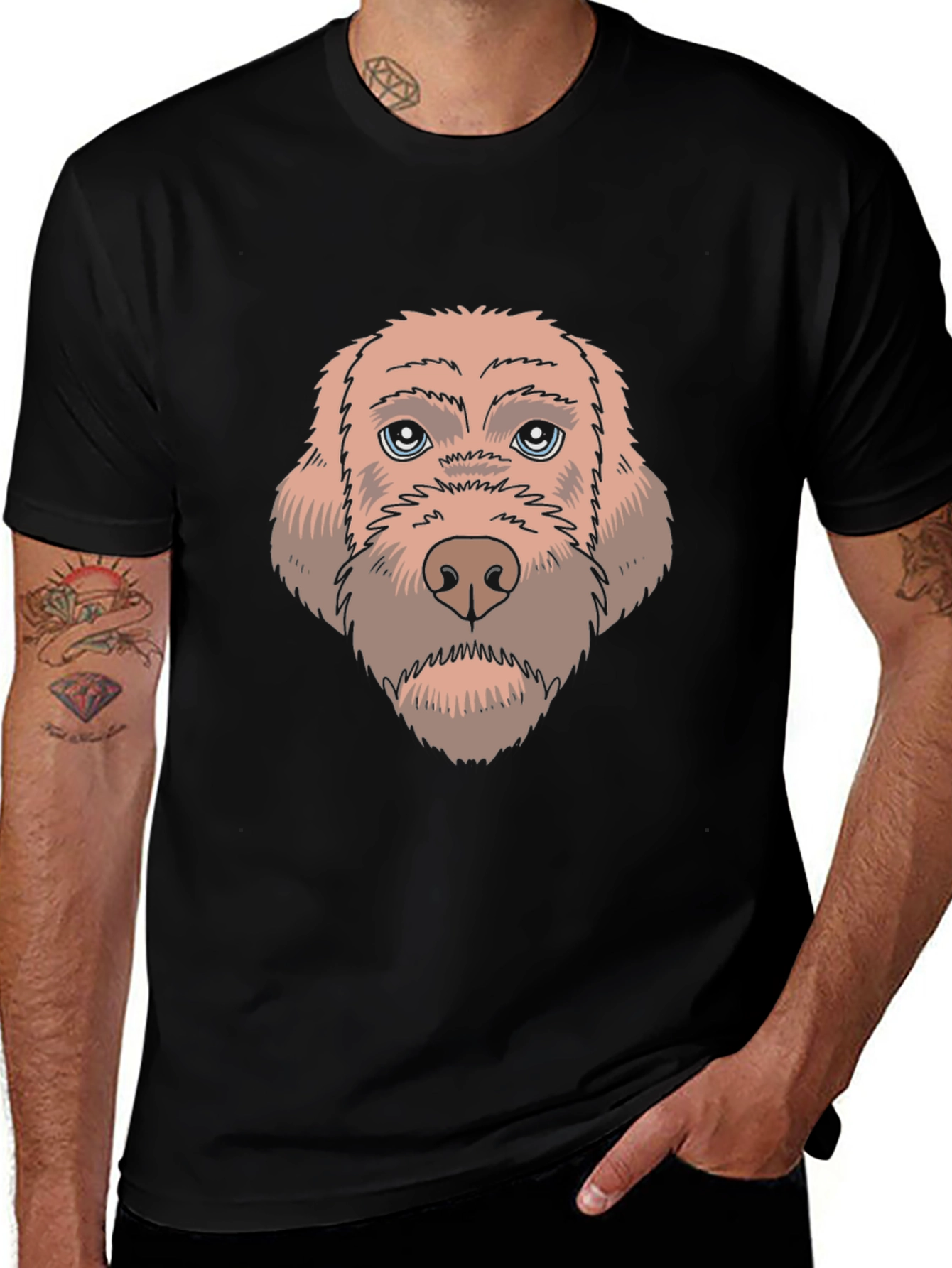 Dog Face Graphic Tee - Unisex Casual T-Shirt
