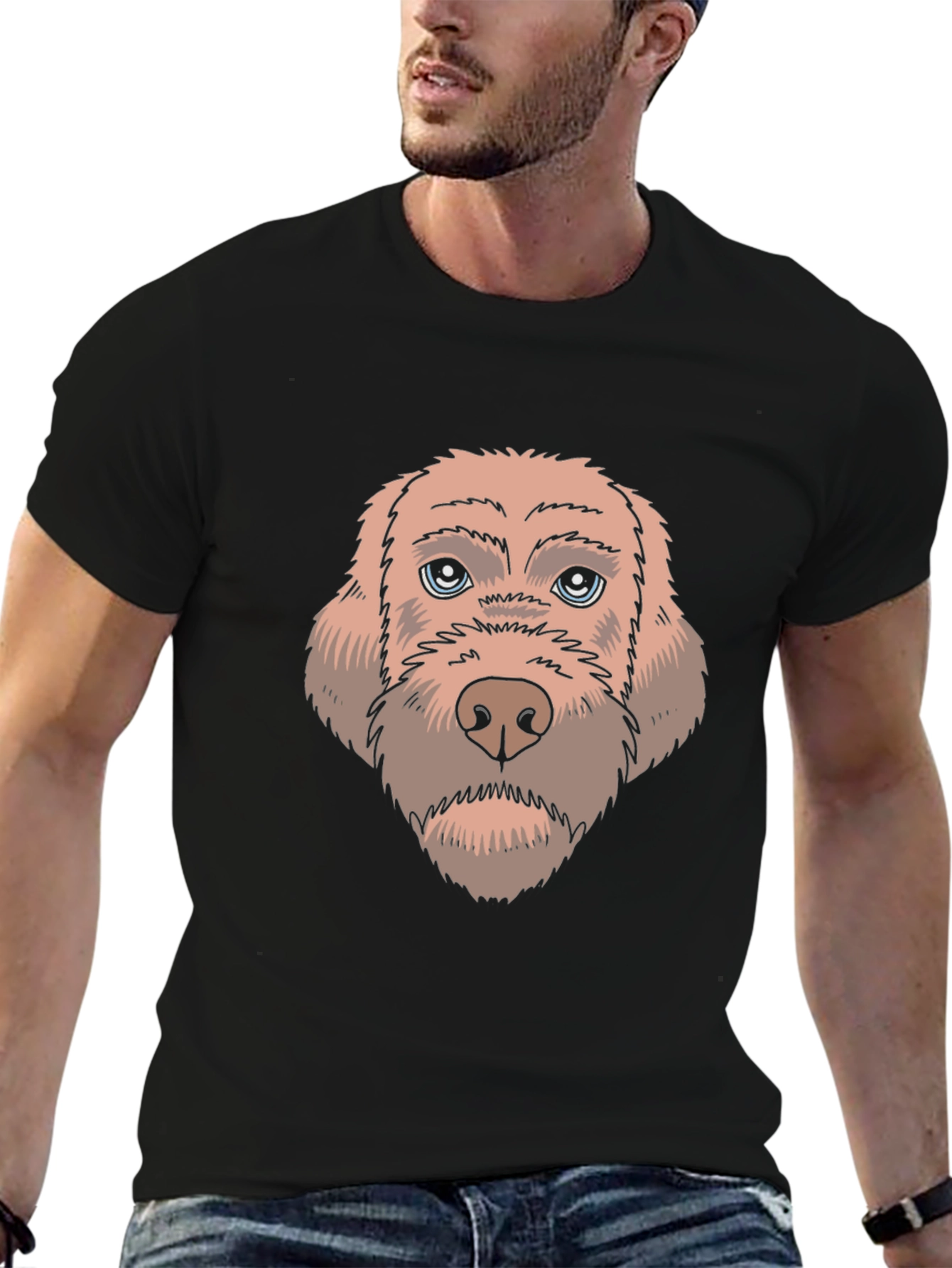 Dog Face Graphic Tee - Unisex Casual T-Shirt