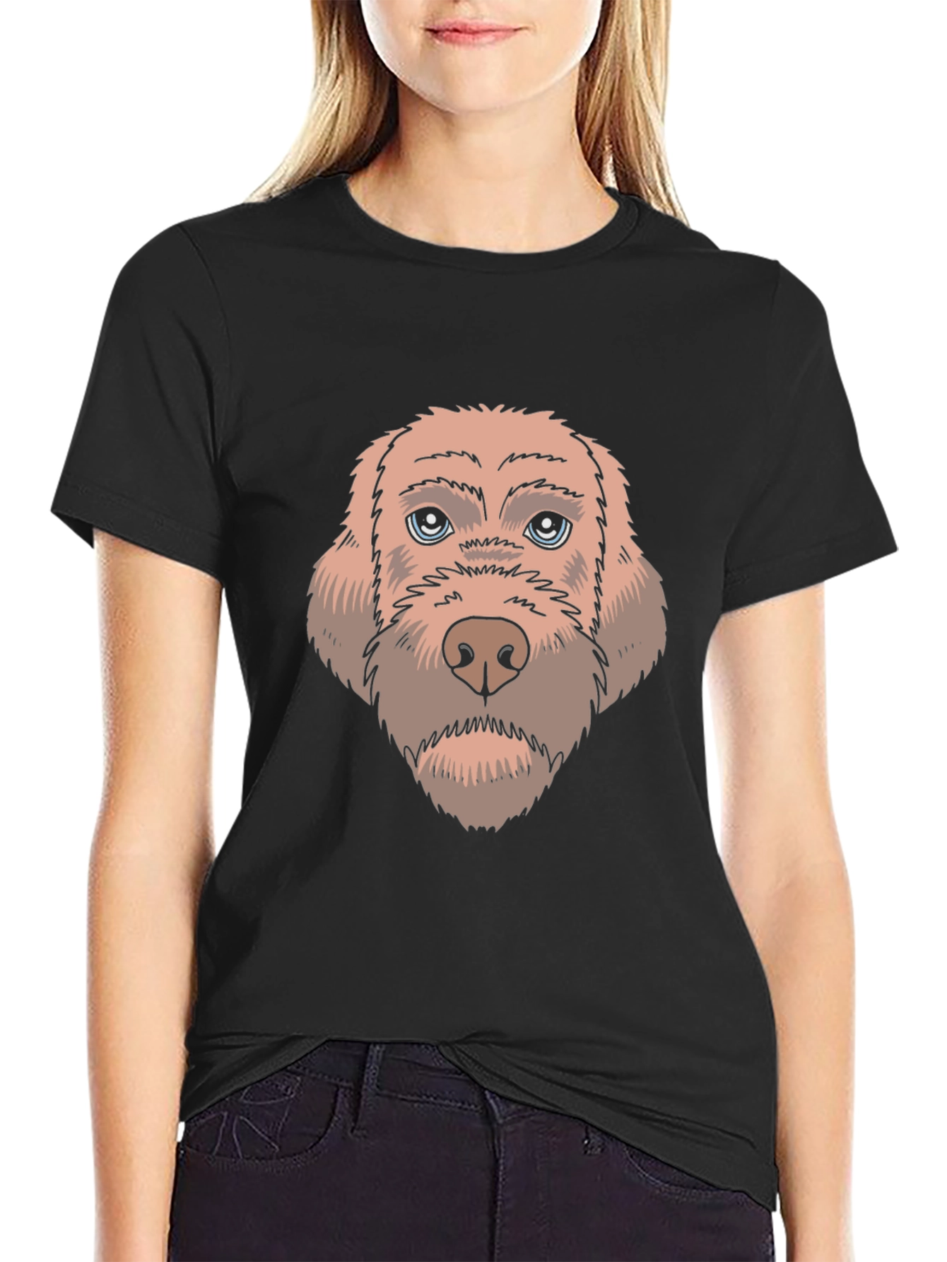 Dog Face Graphic Tee - Unisex Casual T-Shirt
