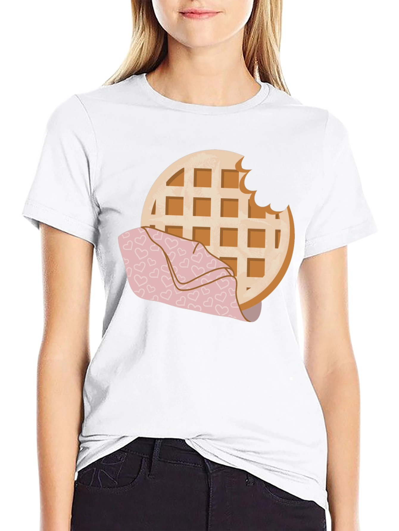 Waffle Lover Graphic Tee - Bite Me