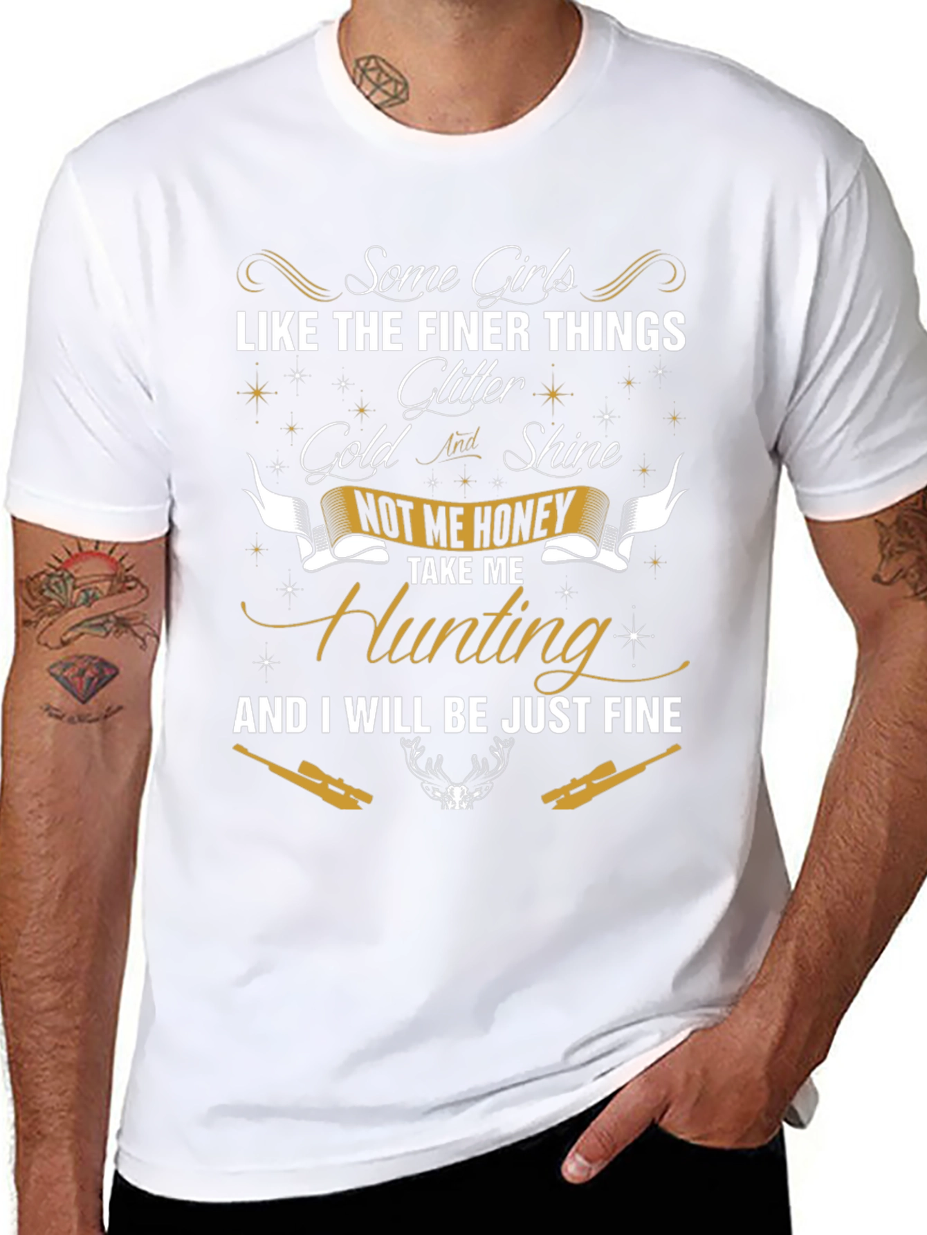 Hunting Graphic Tee: Some Girls Like Finer Things